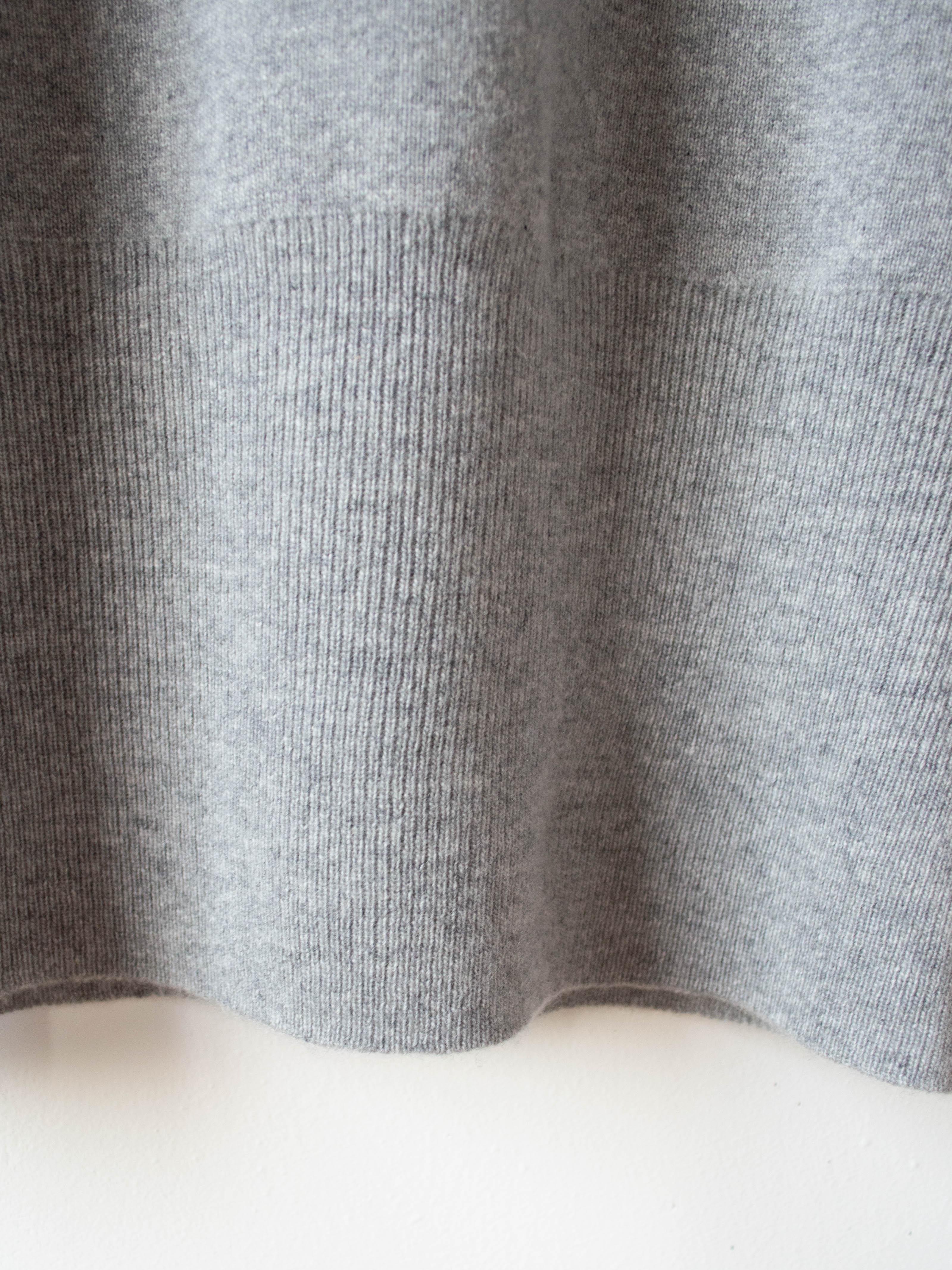 Namu Shop - Studio Nicholson Garde Merino Cashmere Crewneck Knit - Gray Marl