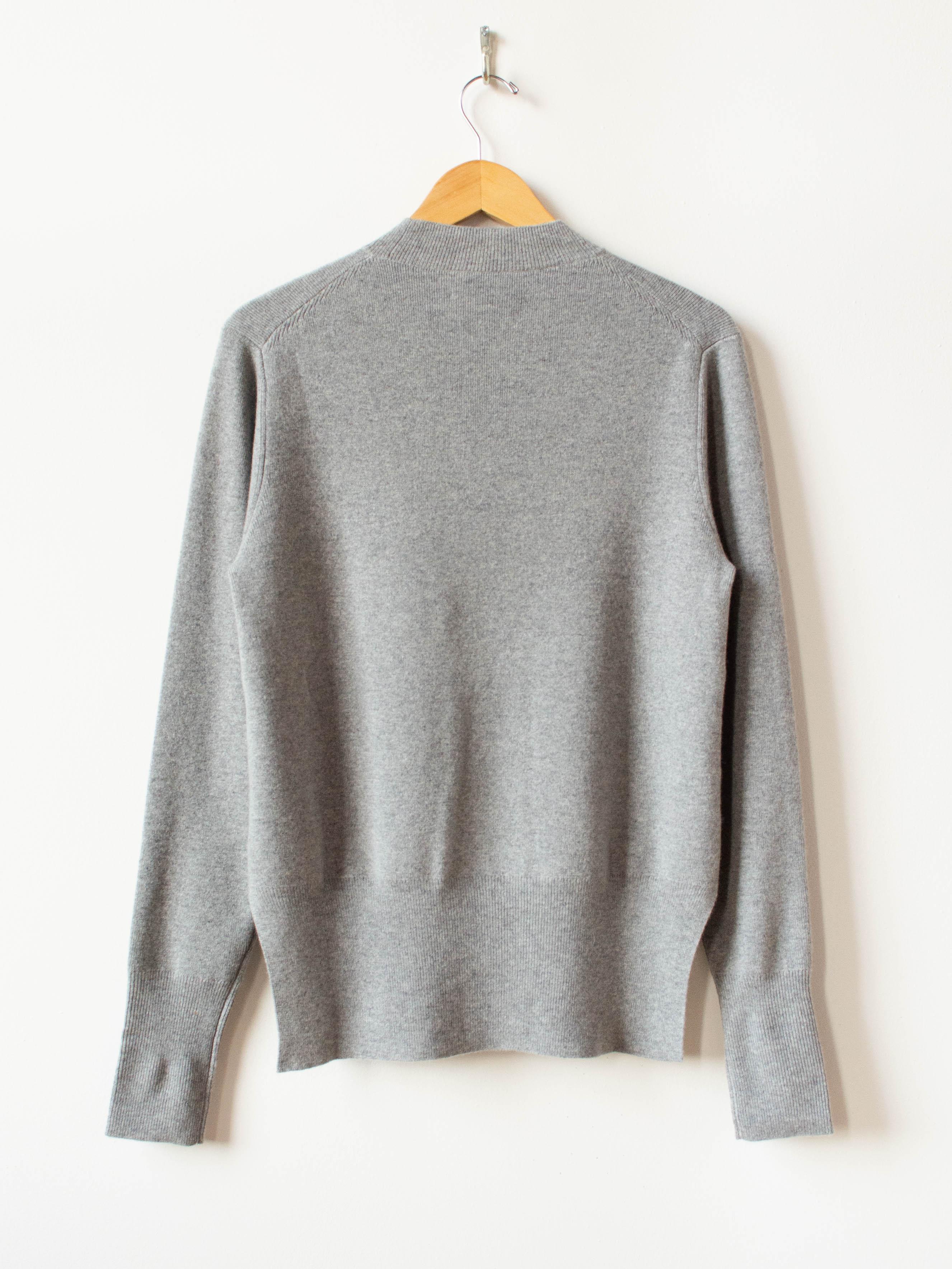 Namu Shop - Studio Nicholson Garde Merino Cashmere Crewneck Knit - Gray Marl