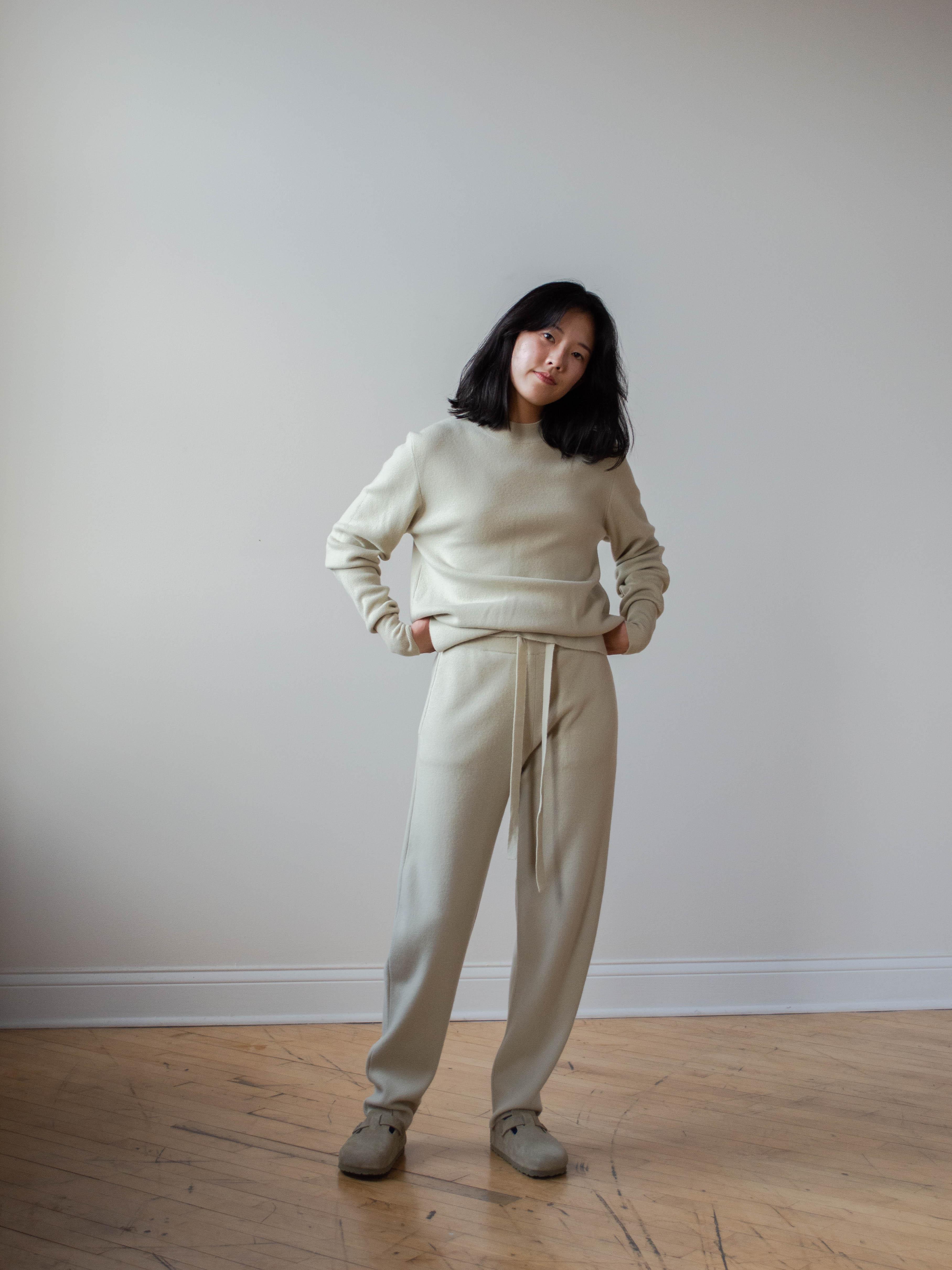 Namu Shop - Studio Nicholson Garde Merino Cashmere Crewneck Knit - Melon