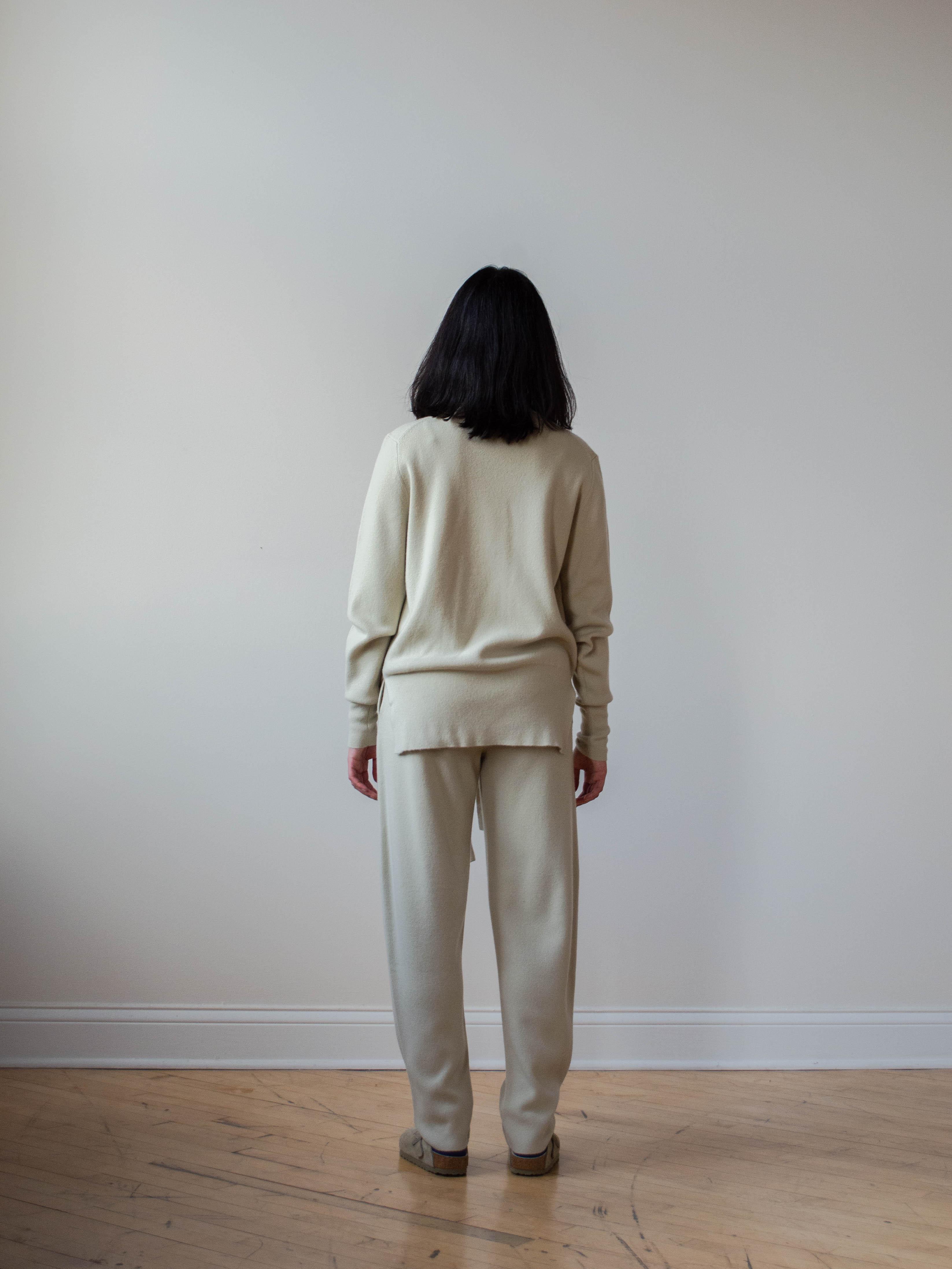 Namu Shop - Studio Nicholson Garde Merino Cashmere Crewneck Knit - Melon