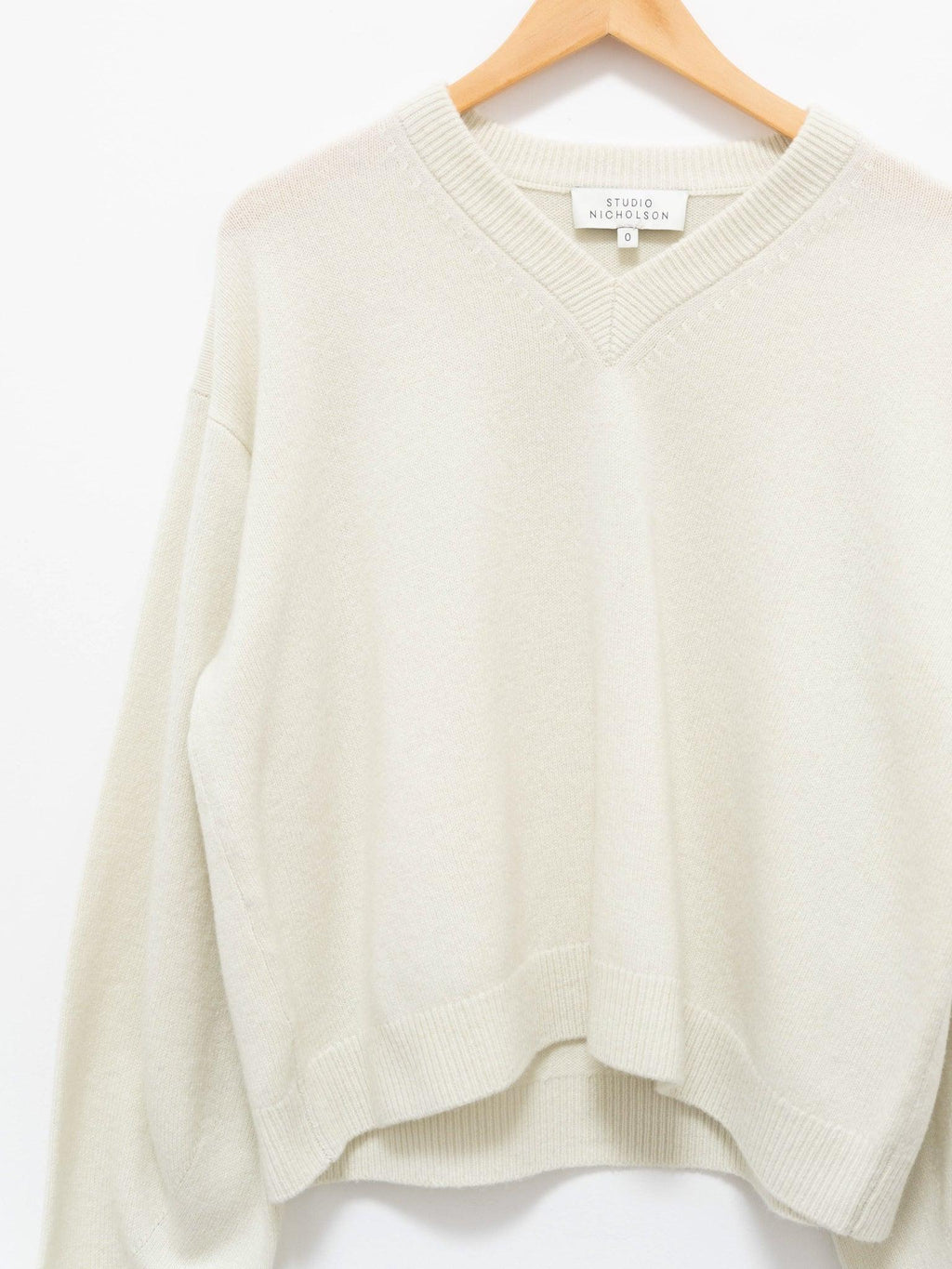 Namu Shop - Studio Nicholson Ghia Extra Fine Lambswool Knit - Birch