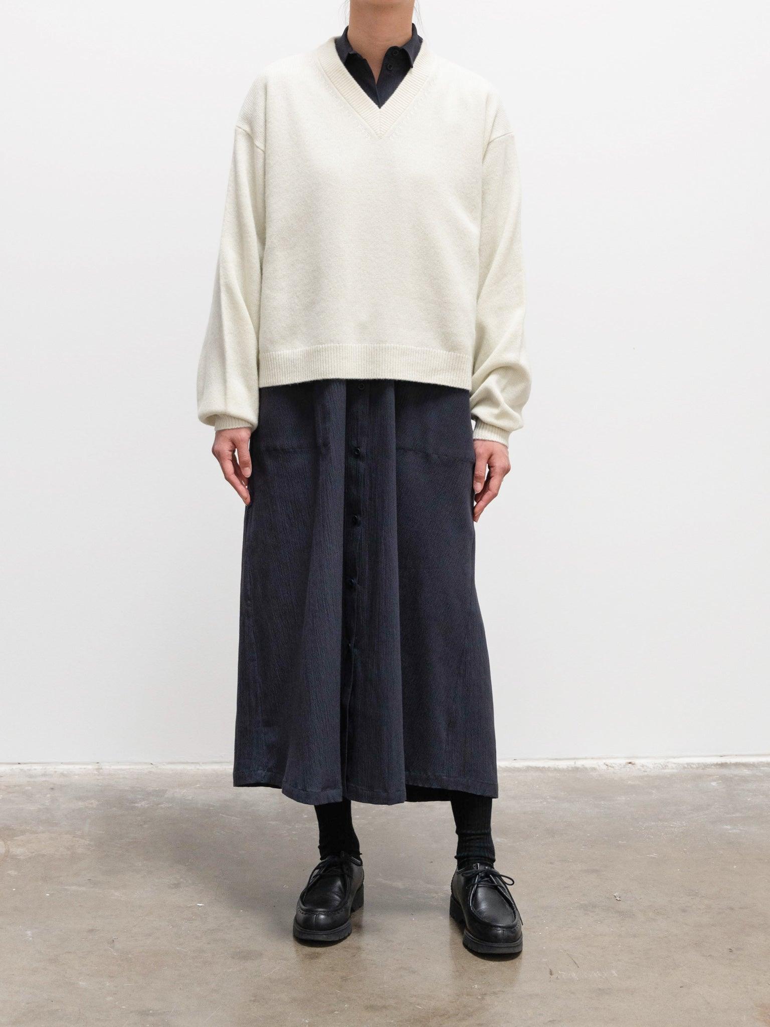 Namu Shop - Studio Nicholson Ghia Extra Fine Lambswool Knit - Birch
