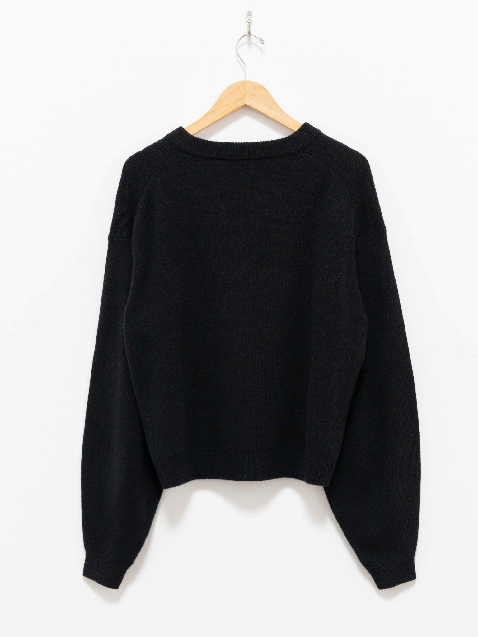 Namu Shop - Studio Nicholson Ghia Extra Fine Lambswool Knit - Black