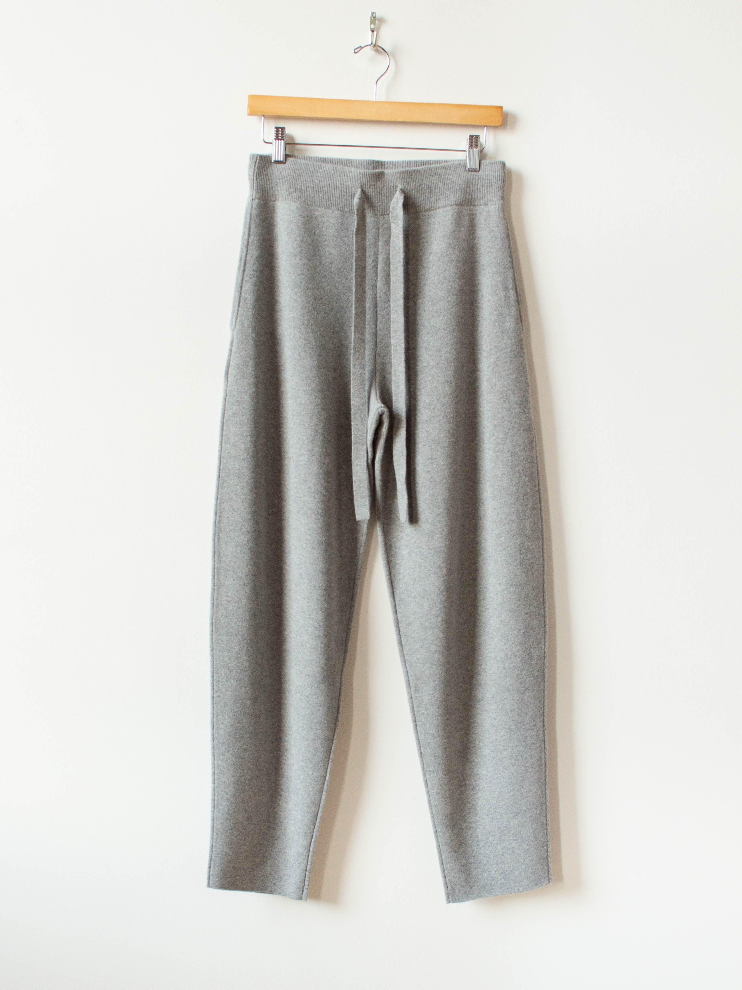 Namu Shop - Studio Nicholson Hable Merino Cashmere Rounded Pant - Gray Marl