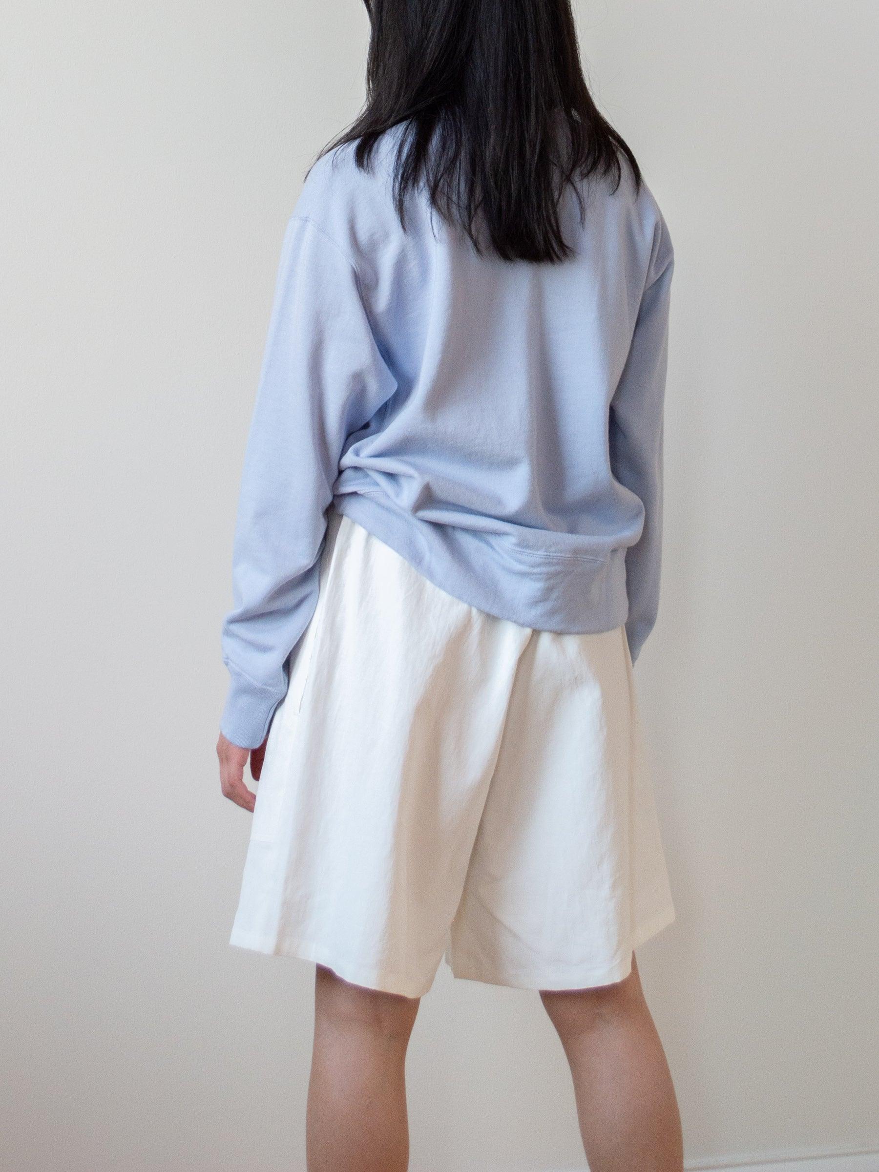 Namu Shop - Studio Nicholson Leda Coated Linen Shorts - Milk