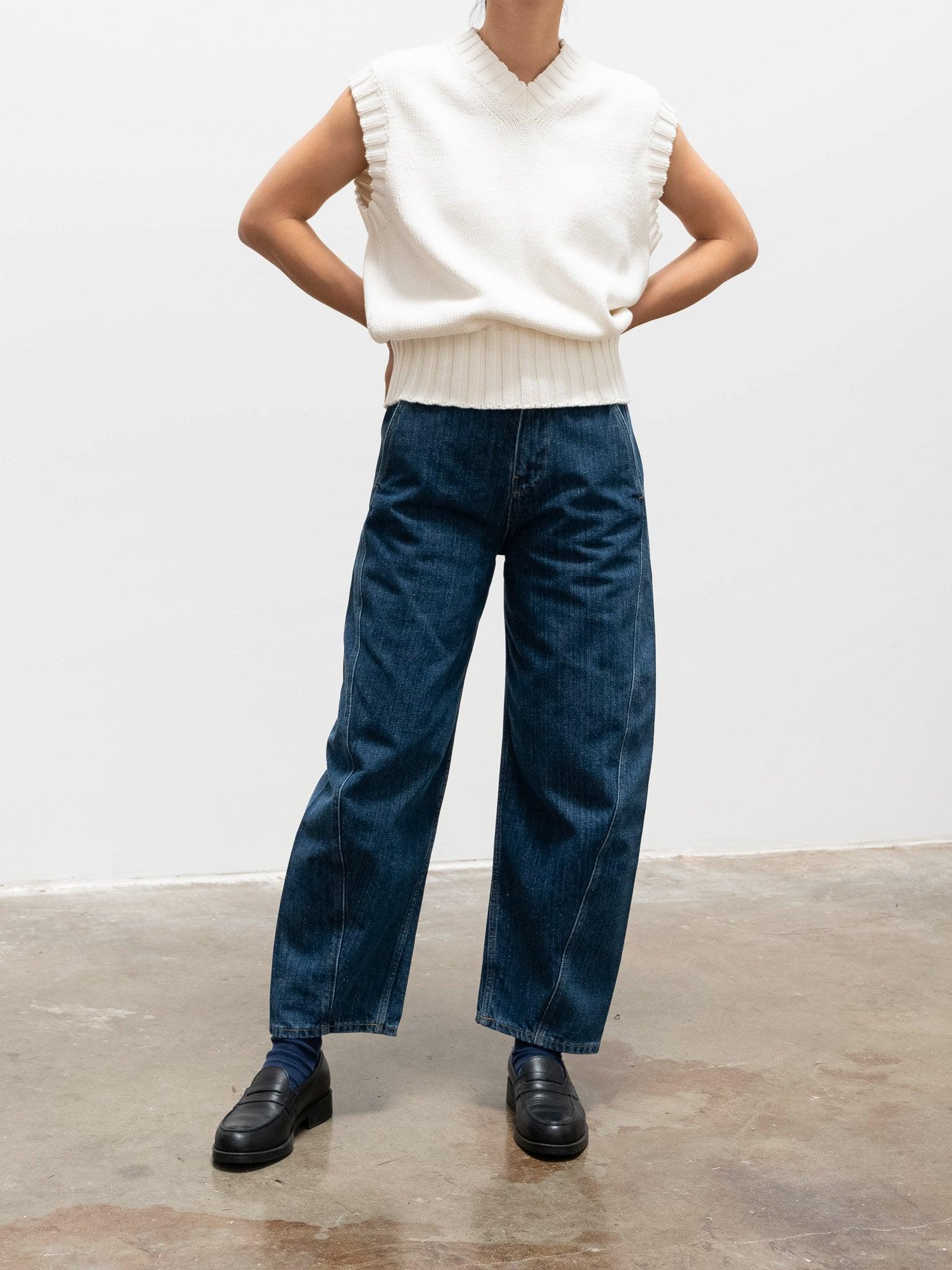 Namu Shop - Studio Nicholson Marit Knit Vest - Cream