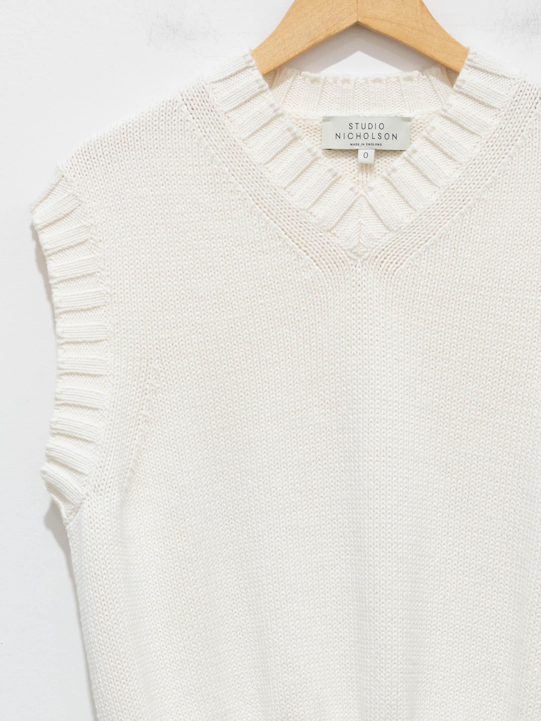 Namu Shop - Studio Nicholson Marit Knit Vest - Cream