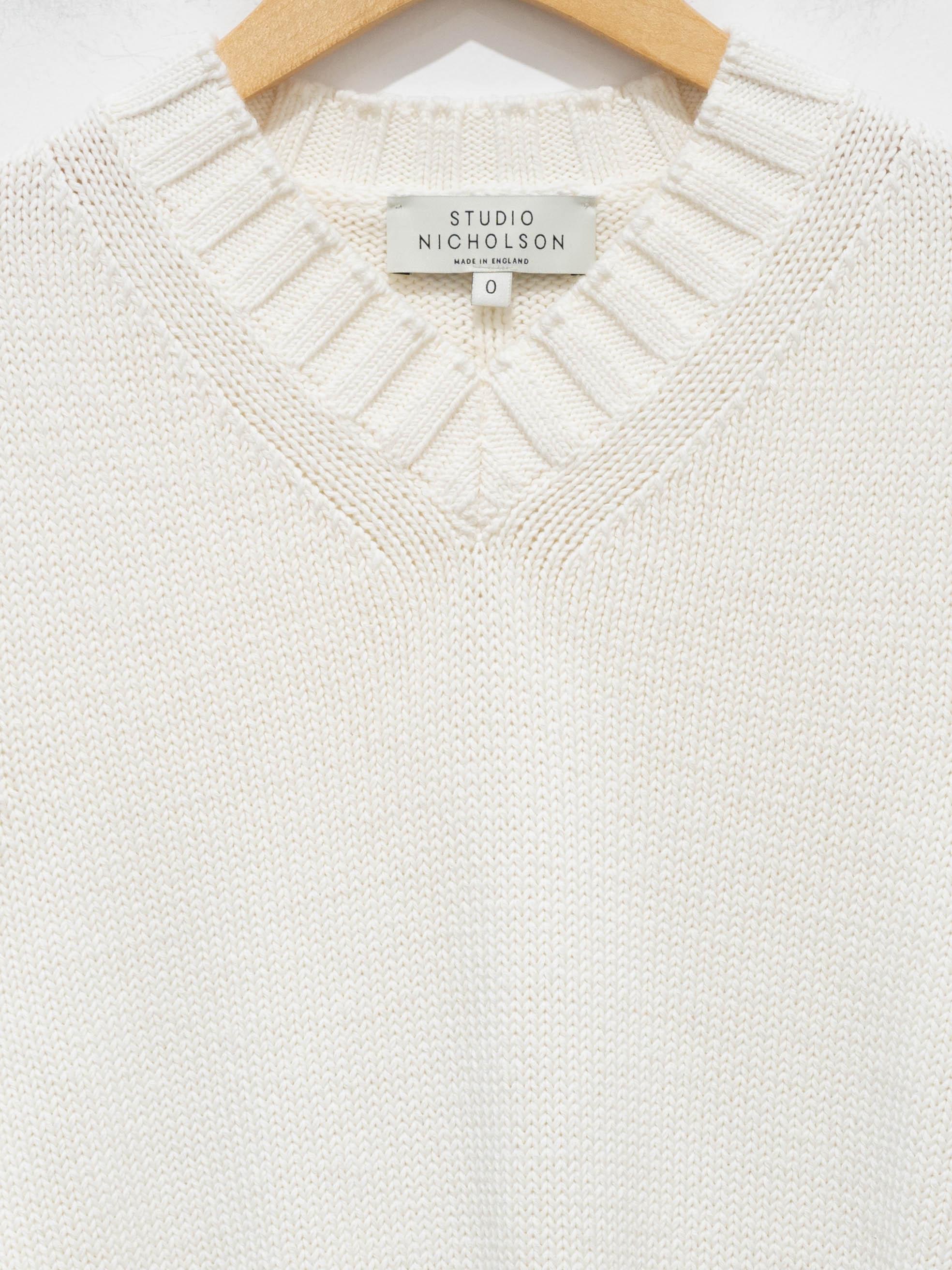 Namu Shop - Studio Nicholson Marit Knit Vest - Cream