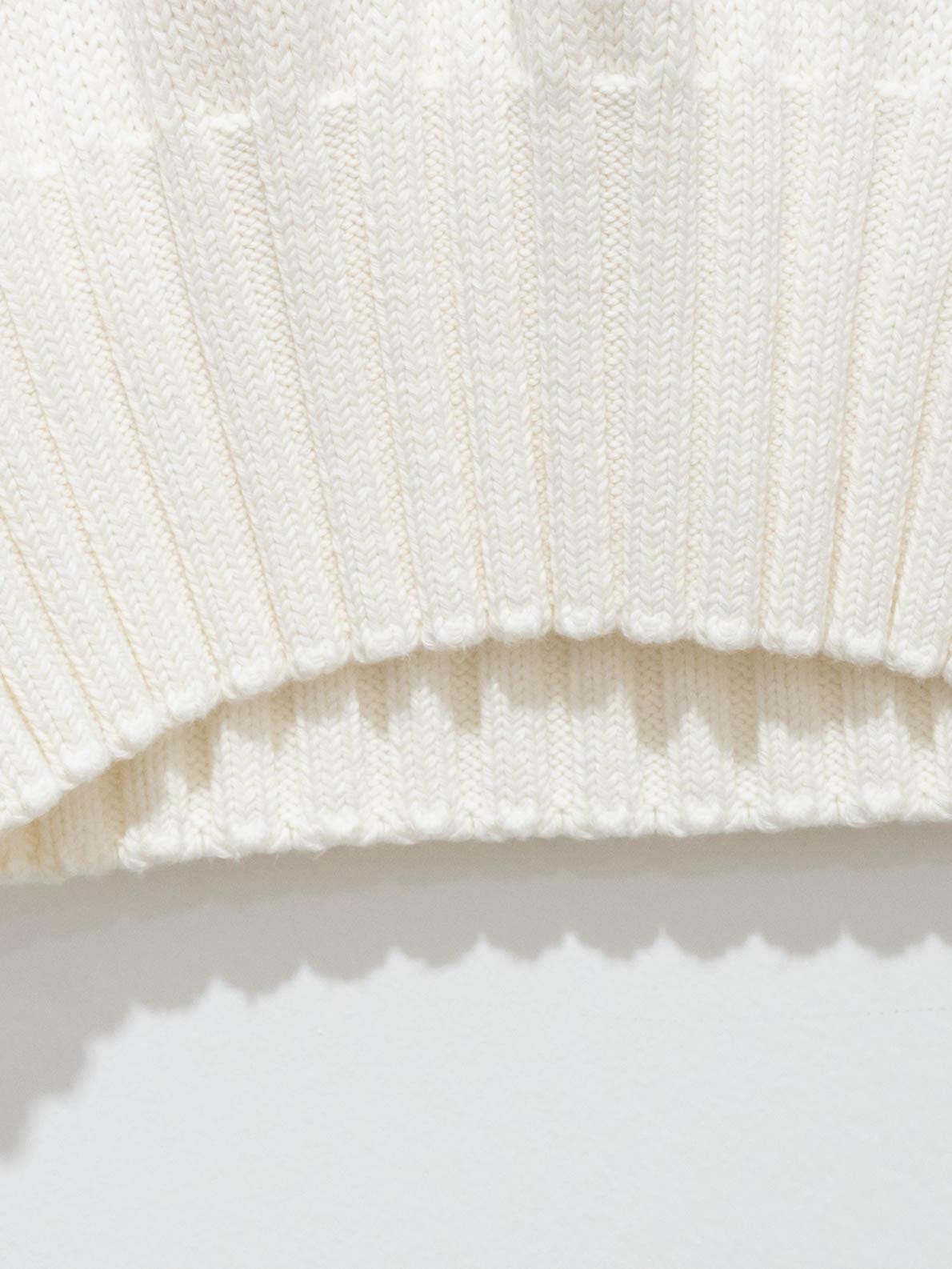Namu Shop - Studio Nicholson Marit Knit Vest - Cream