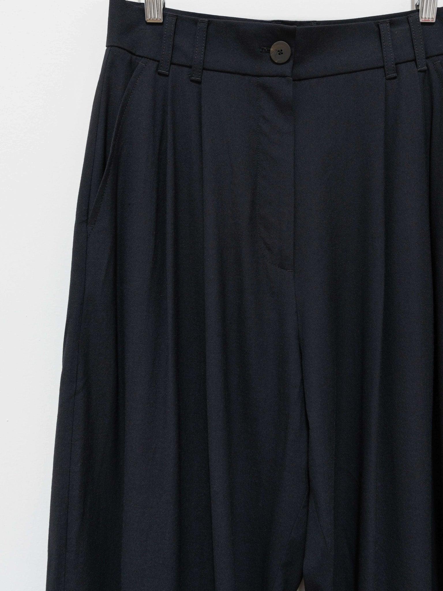 Namu Shop - Studio Nicholson Nika Double Pleat Curved Volume Pant - Graphite