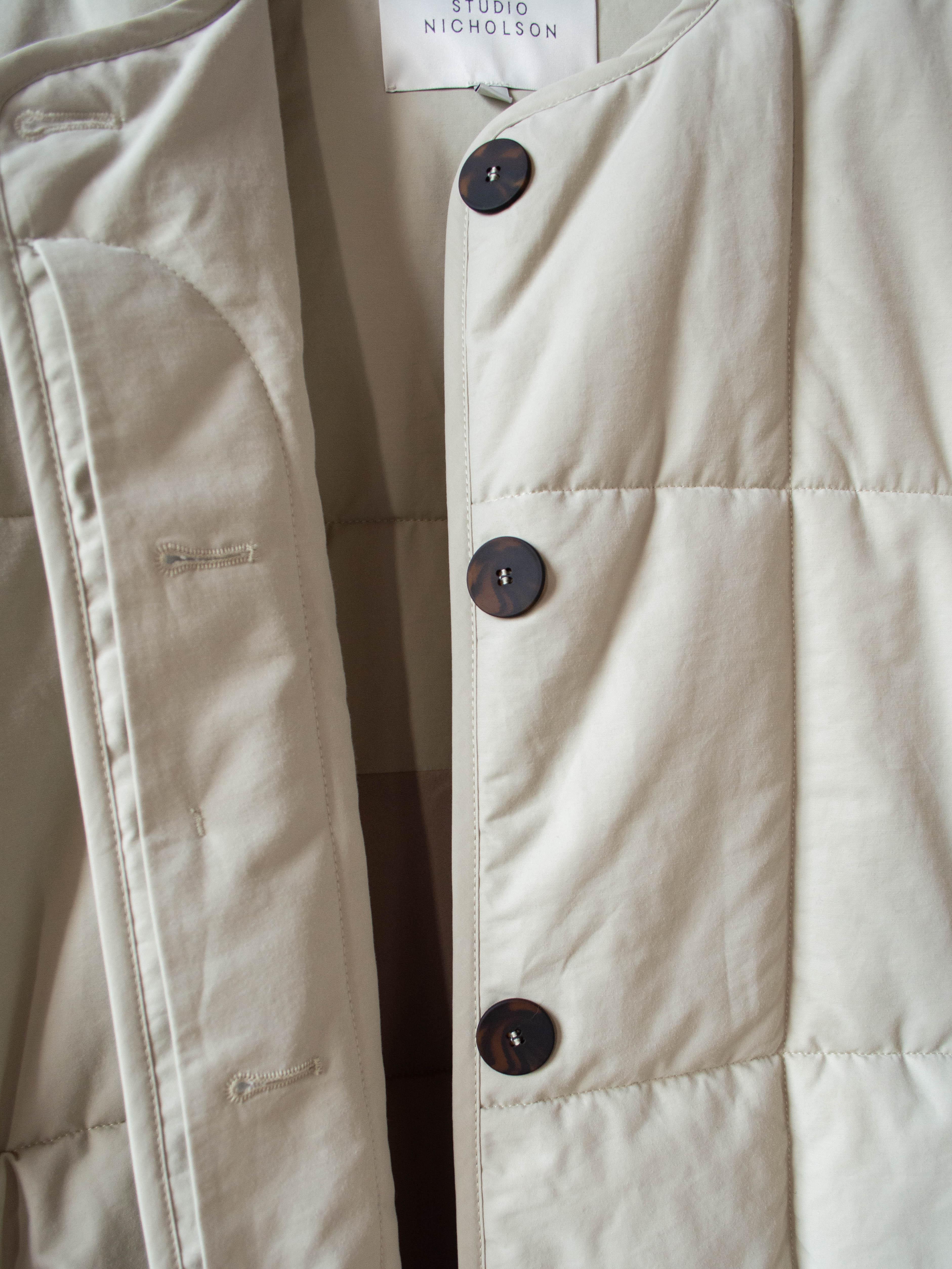 Namu Shop - Studio Nicholson Pieper Ecodown Padded Liner Coat - Stone