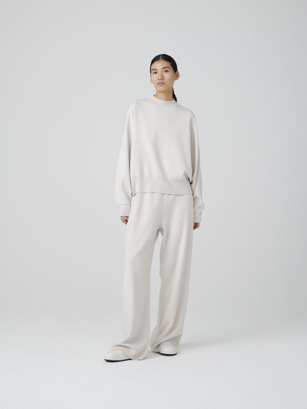 Namu Shop - Studio Nicholson Rainer Double Faced Merino Knit - Dove