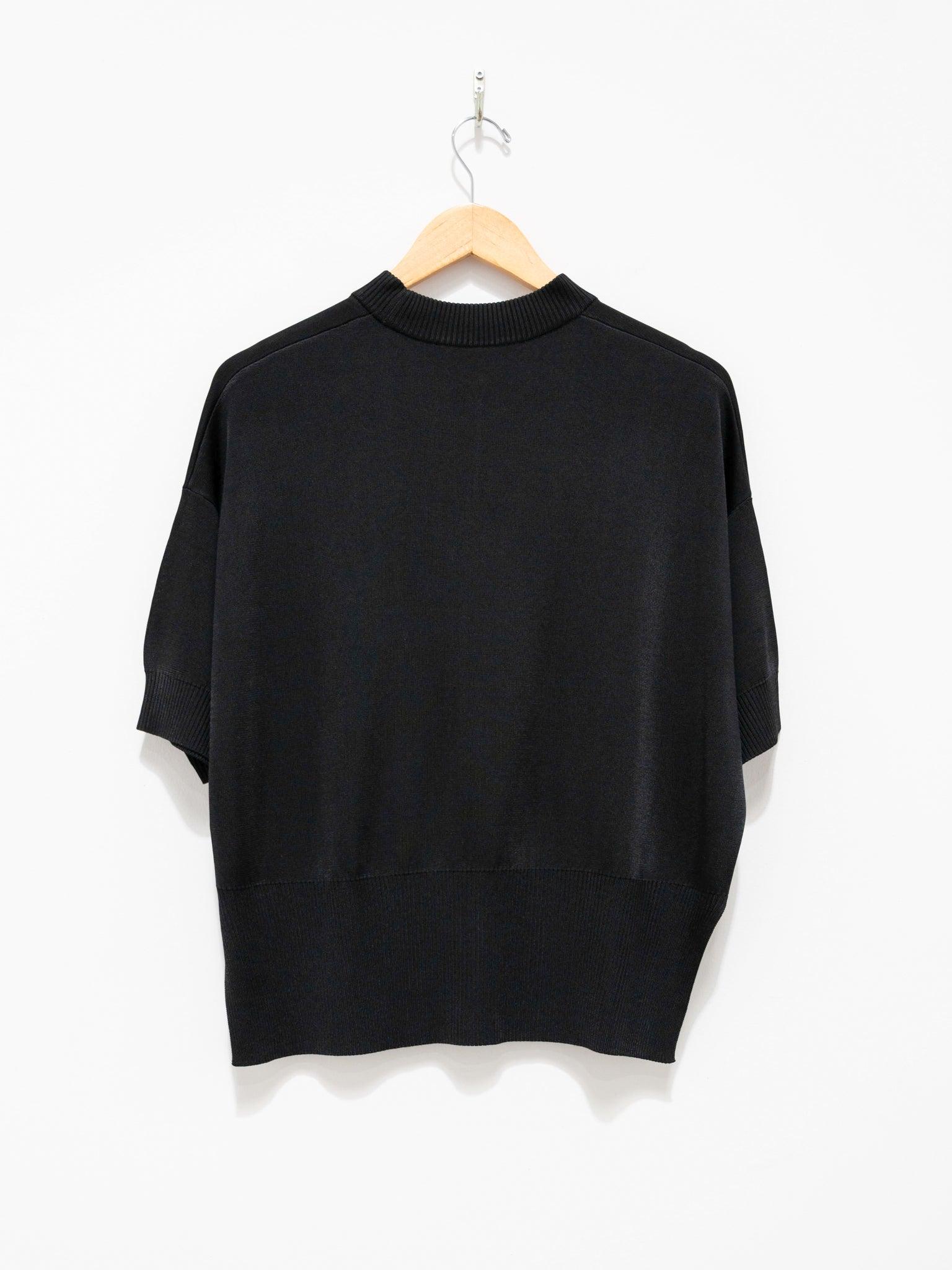 Namu Shop - Studio Nicholson Tonneau Short Sleeve Crewneck Knit - Black