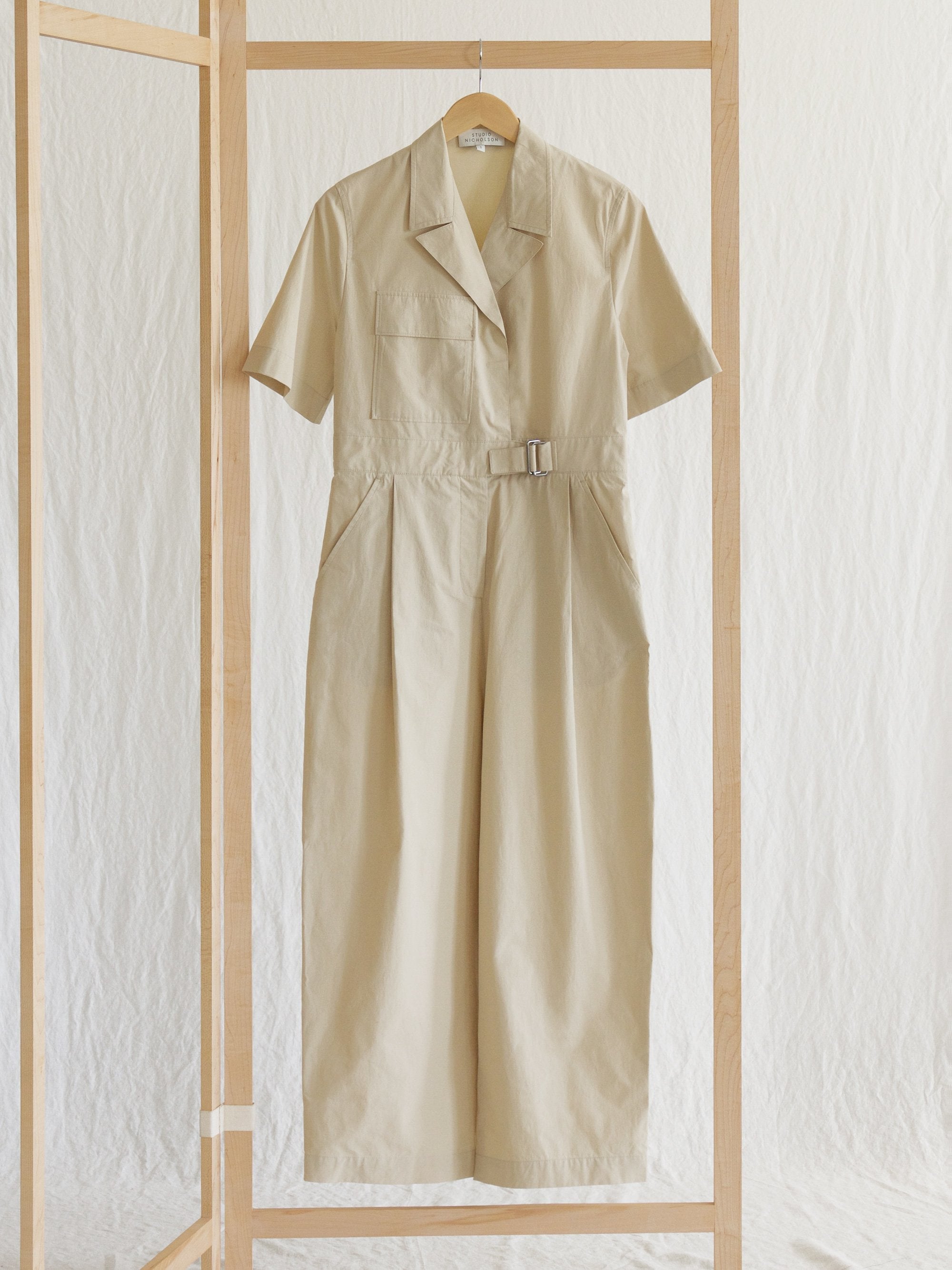 Namu Shop - Studio Nicholson Utility Jumpsuit - Sand