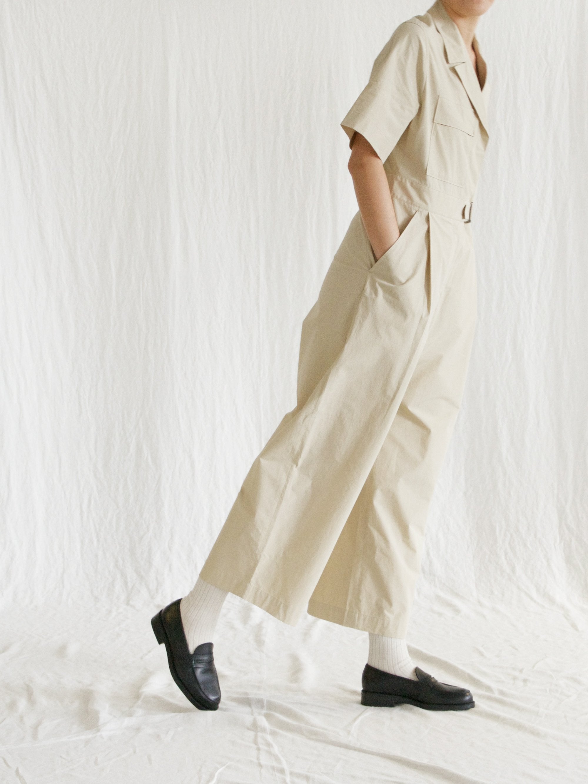 Namu Shop - Studio Nicholson Utility Jumpsuit - Sand