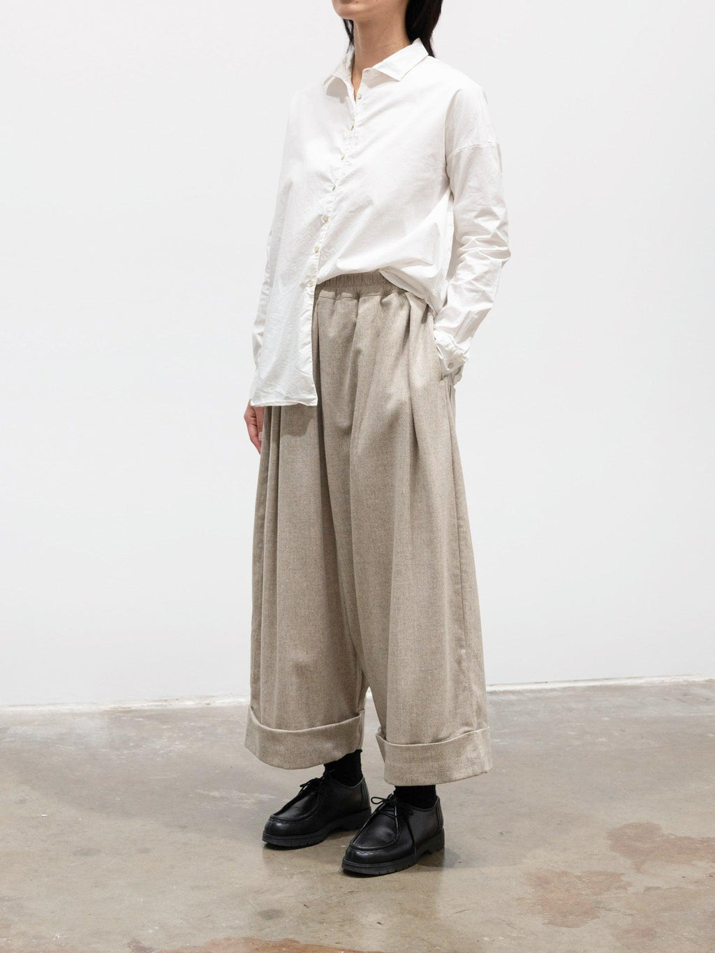 Namu Shop - Toogood The Baker Trouser - Stone Wool Cashmere Flannel