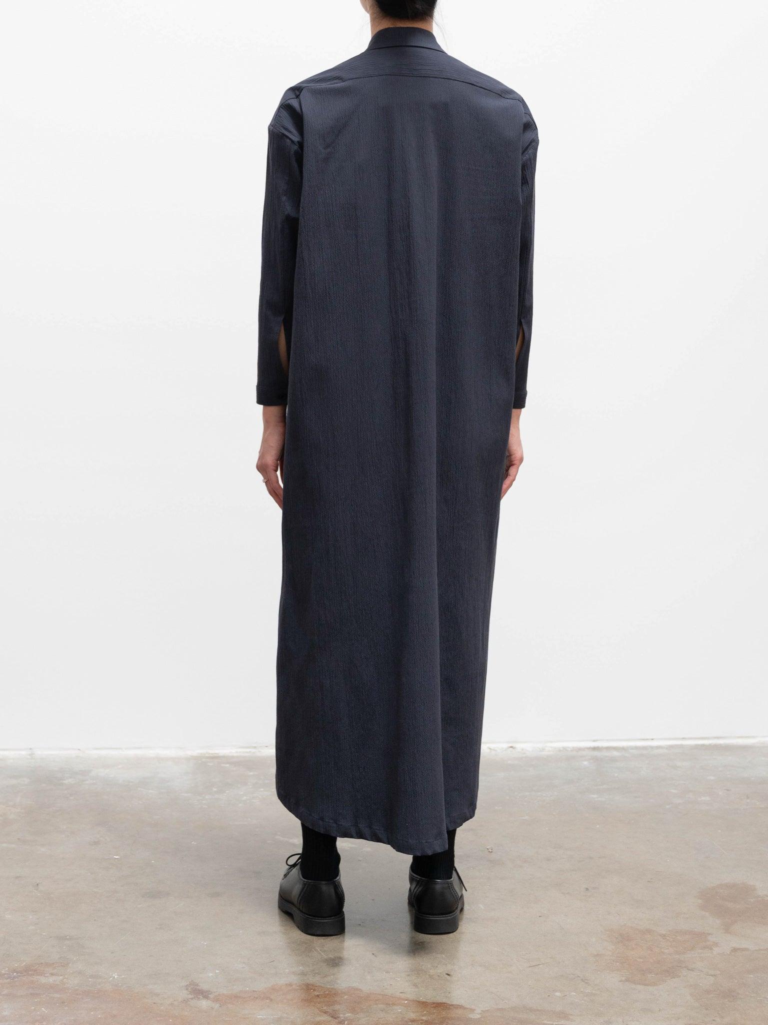 Namu Shop - Toogood The Draughtsman Dress - Ink Crinkled Cotton