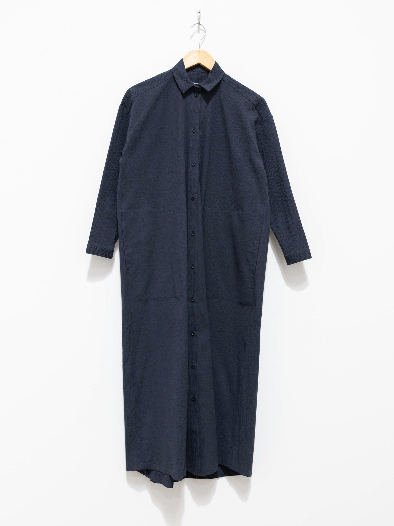 Namu Shop - Toogood The Draughtsman Dress - Ink Crinkled Cotton