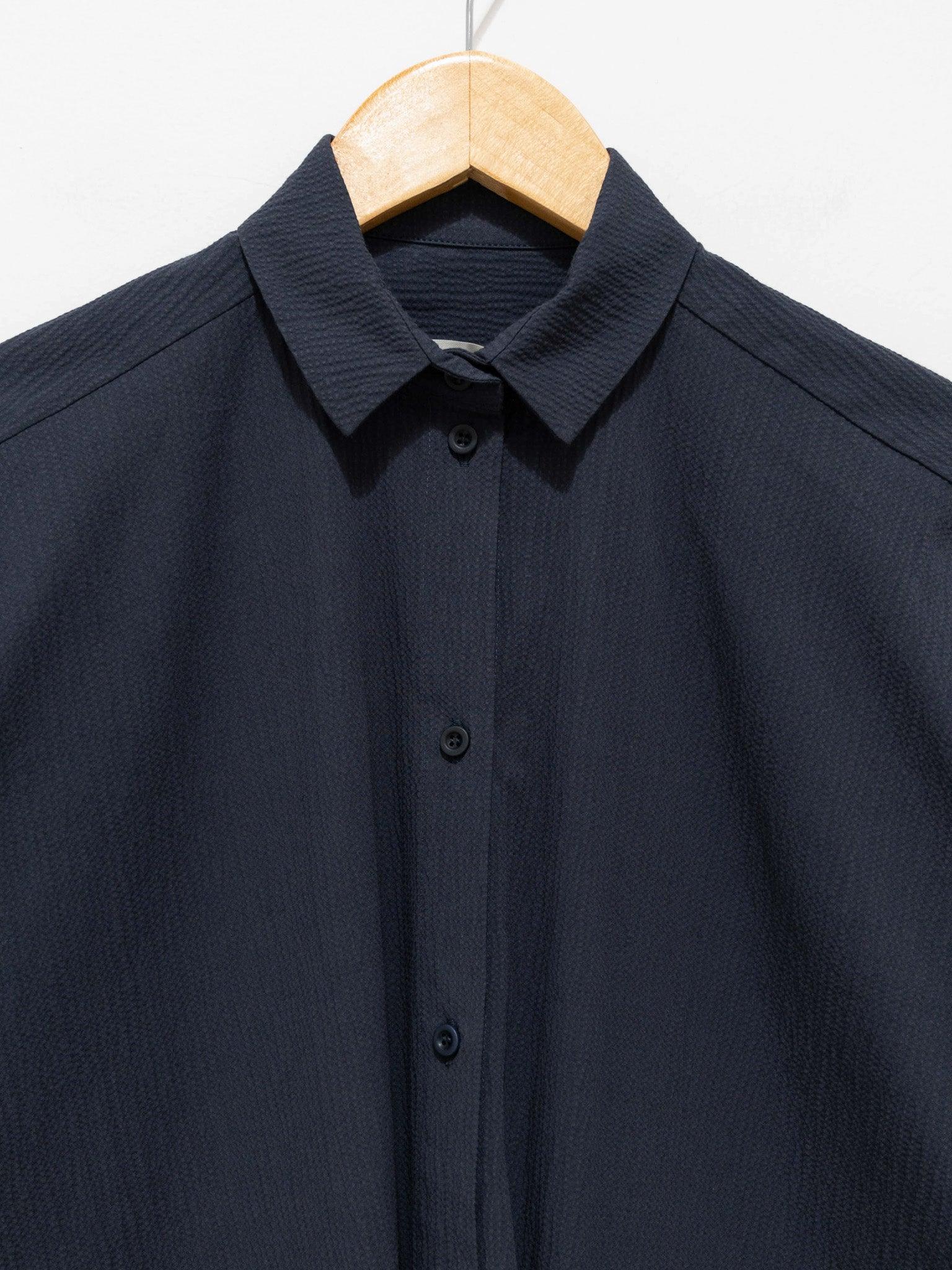 Namu Shop - Toogood The Draughtsman Dress - Ink Crinkled Cotton