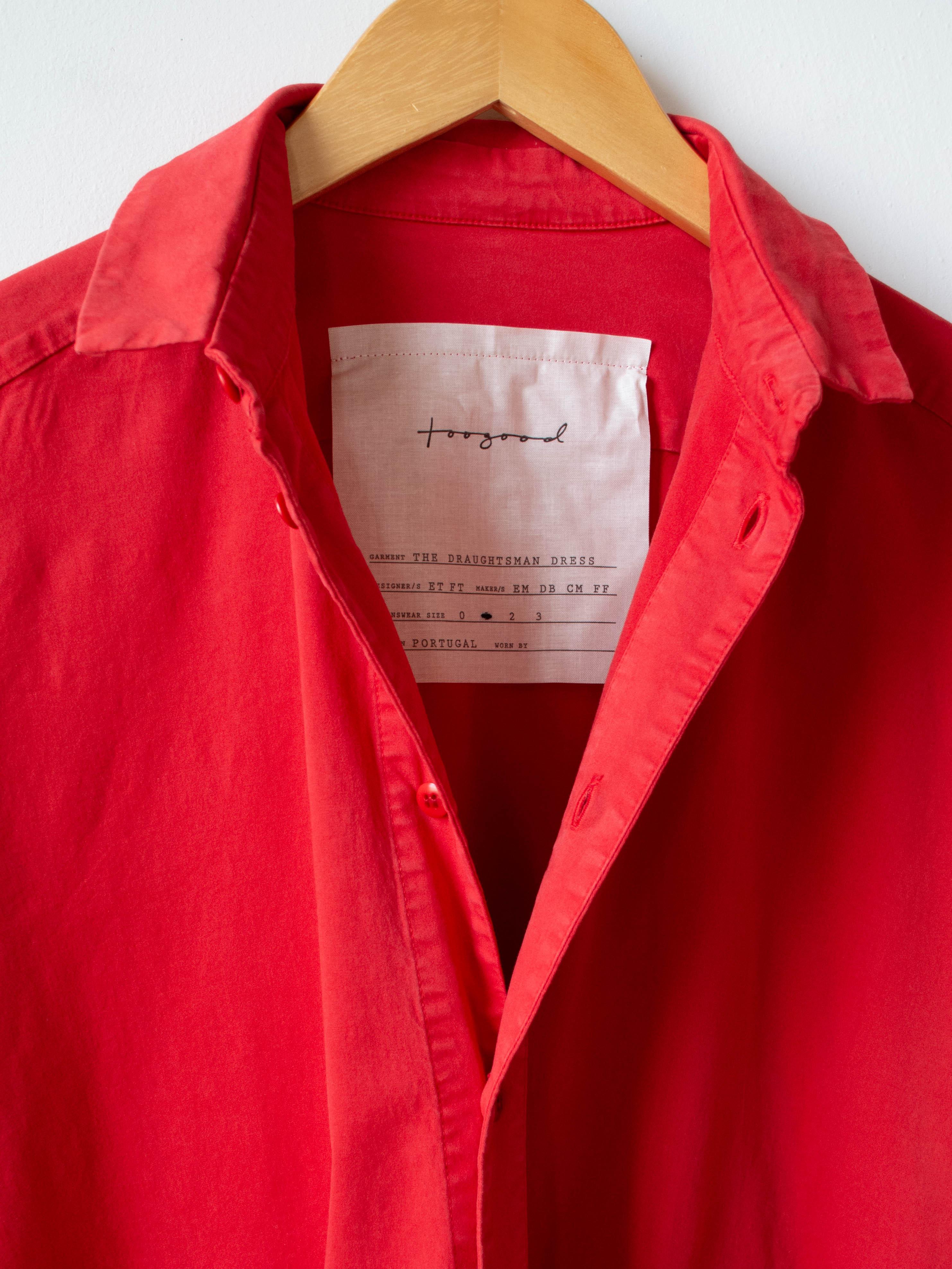 Namu Shop - Toogood The Draughtsman Dress - Scarlet Twill