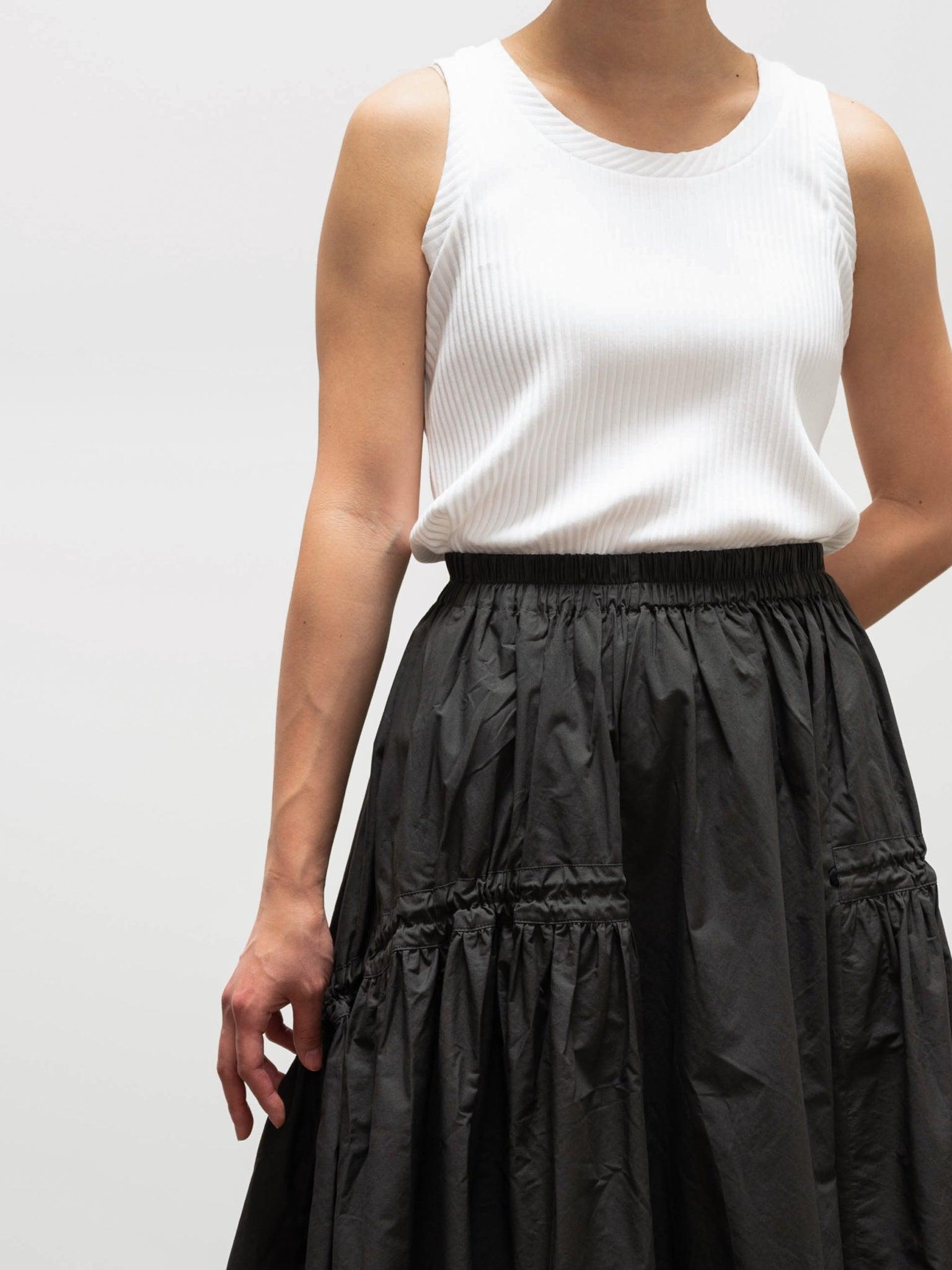 Namu Shop - Toogood The Harvester Skirt - Ash Textured Cotton
