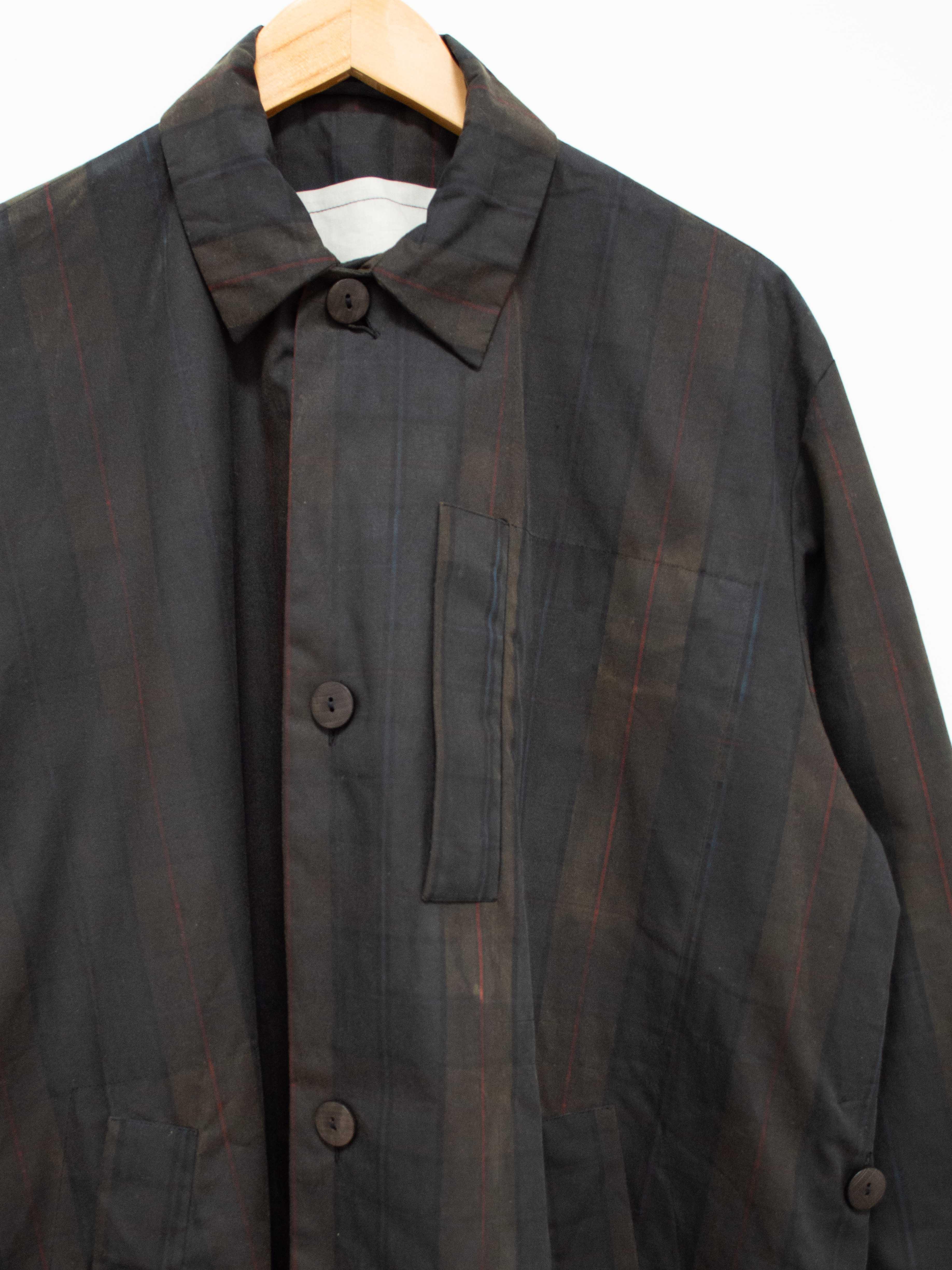 Namu Shop - Toogood The Messenger Coat - Waxed Cotton Check