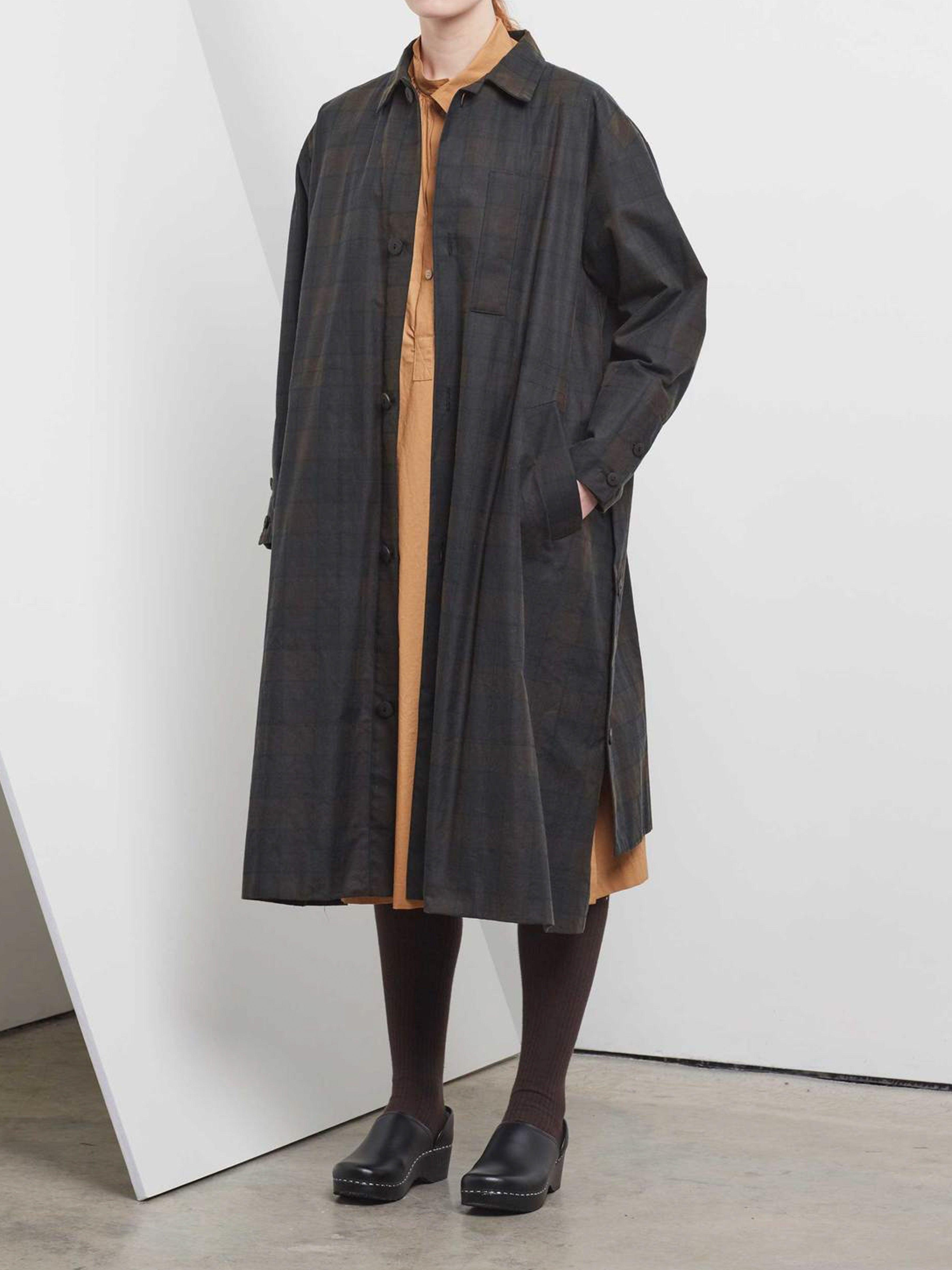 Namu Shop - Toogood The Messenger Coat - Waxed Cotton Check