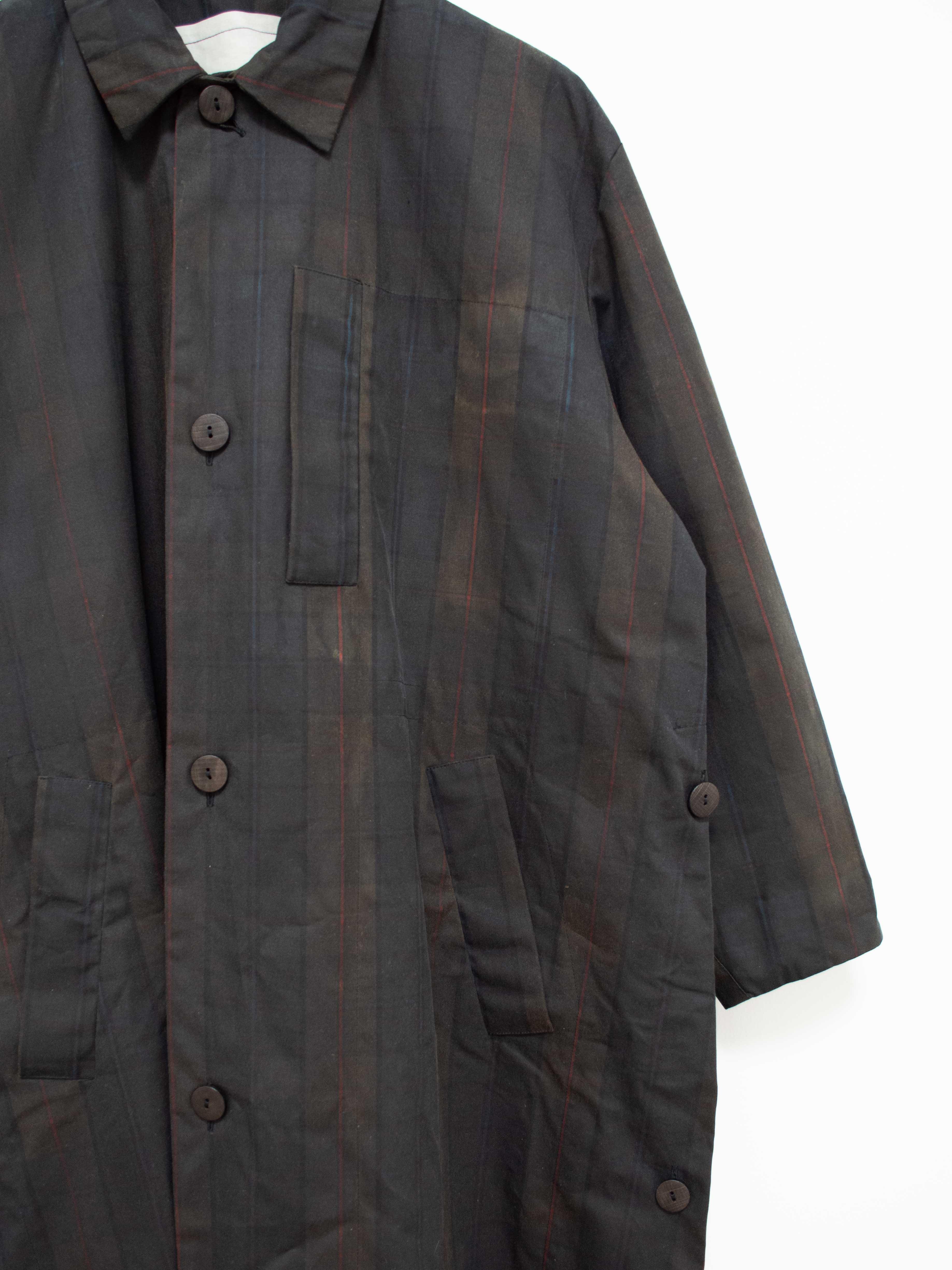 Namu Shop - Toogood The Messenger Coat - Waxed Cotton Check