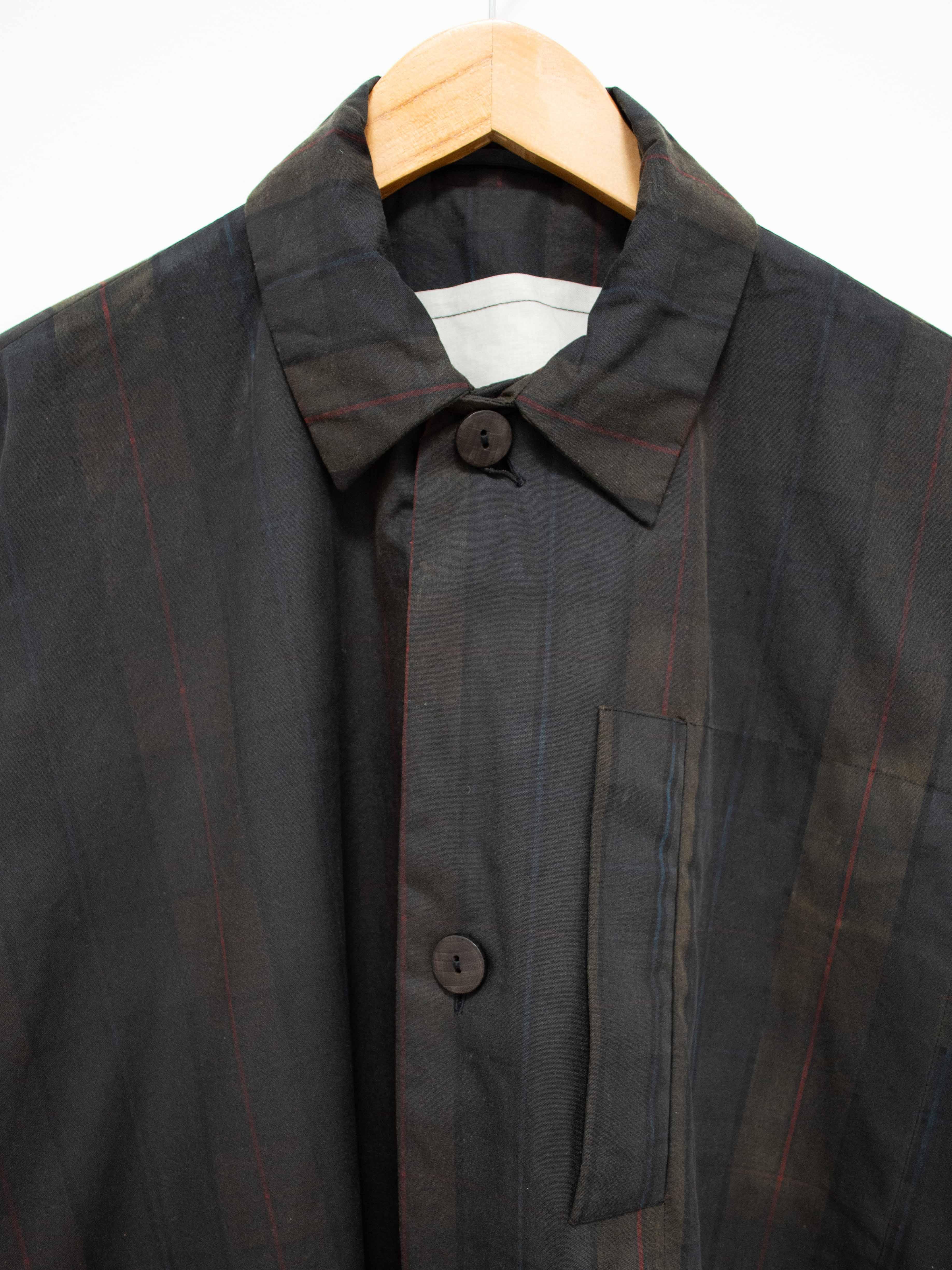 Namu Shop - Toogood The Messenger Coat - Waxed Cotton Check
