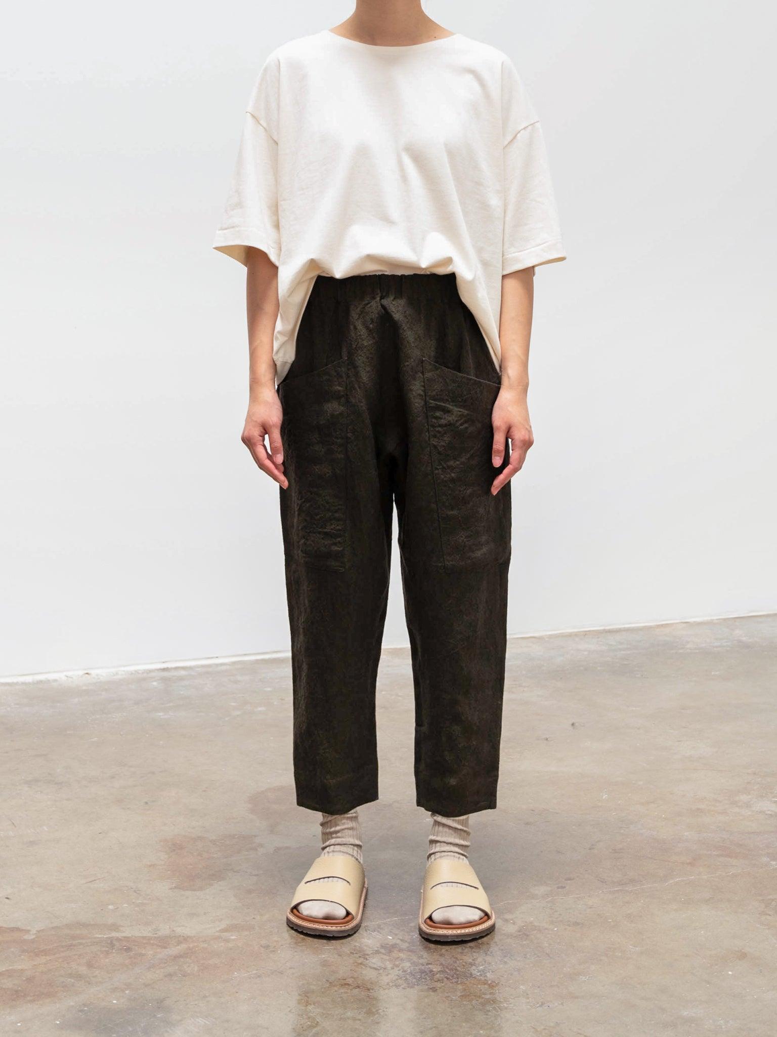Namu Shop - Toogood The Perfumer Trouser - Moss Laundered Linen