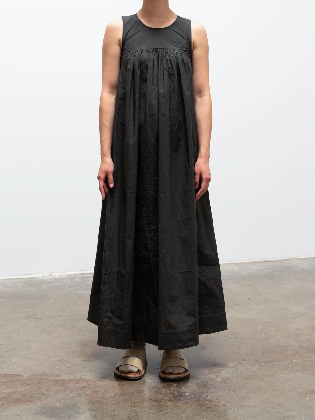 Namu Shop - Toogood The Weaver Dress - Ash LW Textured Cotton