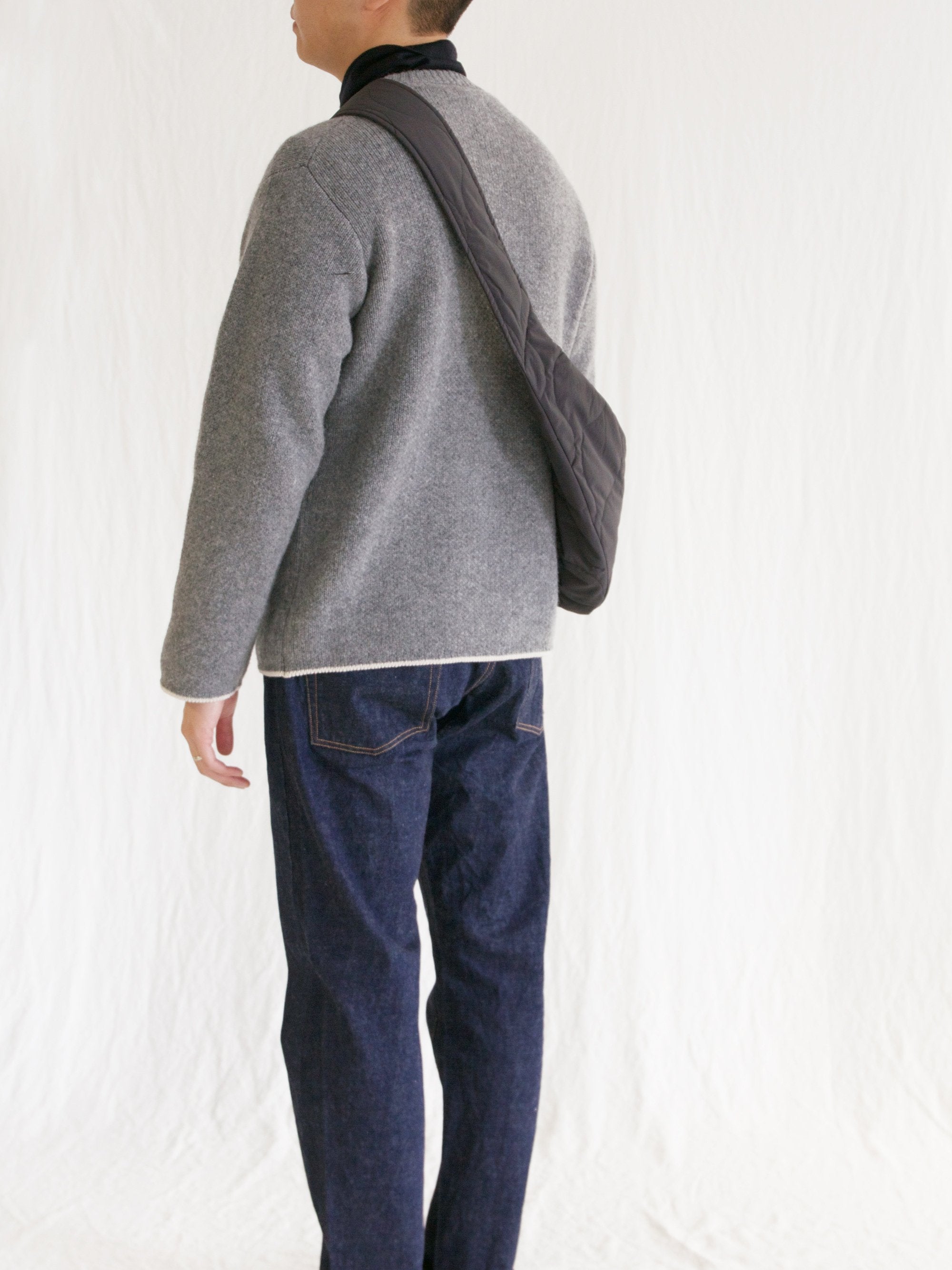 Namu Shop - ts(s) Cooma Lambs Wool Crew Neck Knit - Gray