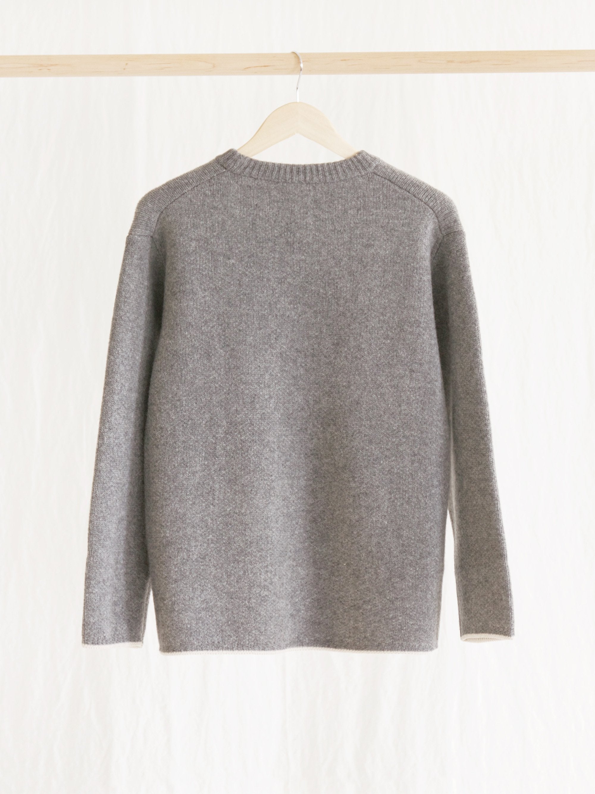 Namu Shop - ts(s) Cooma Lambs Wool Crew Neck Knit - Gray