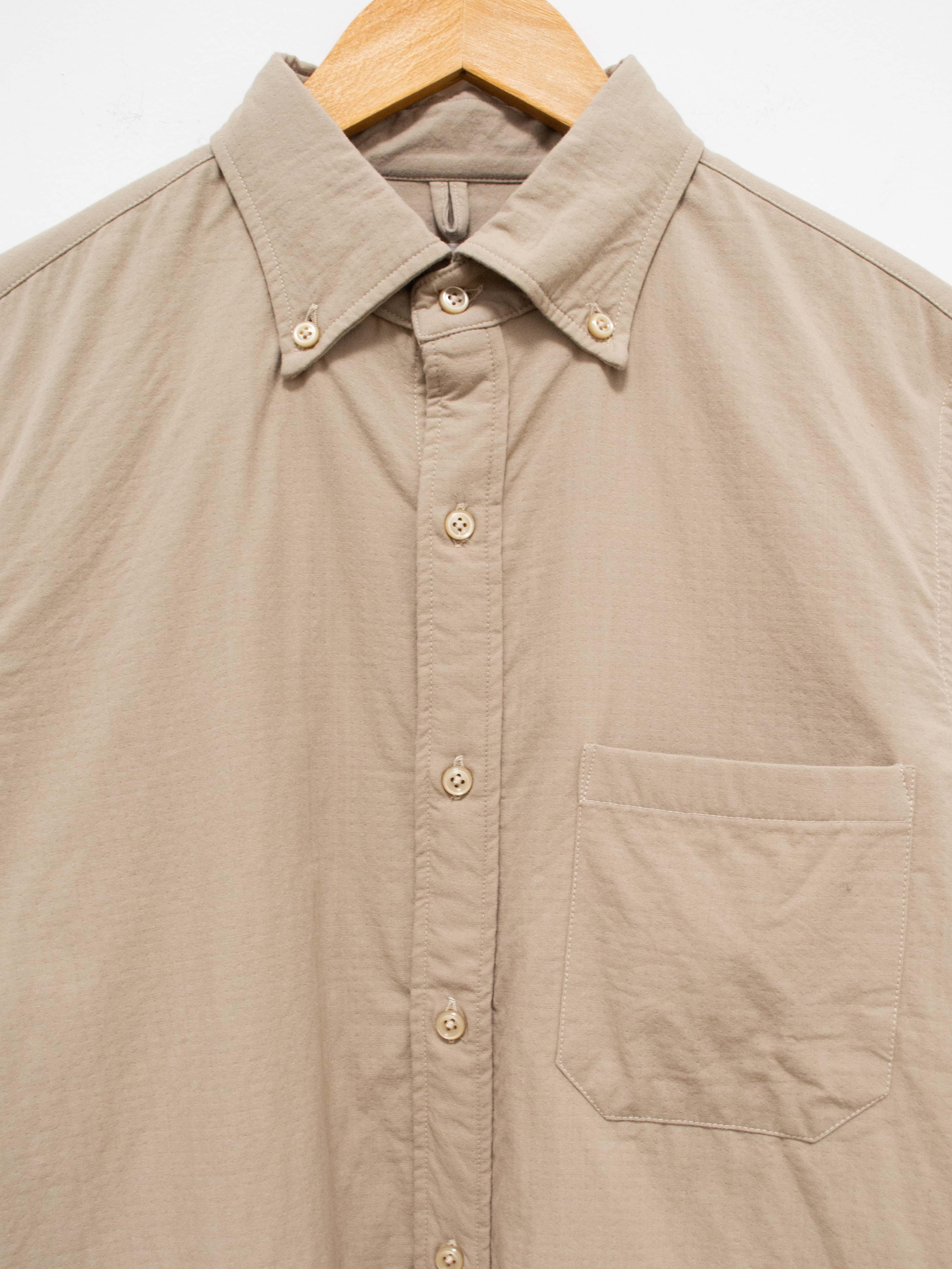 Namu Shop - ts(s) Fine Count Cotton Double Cloth BD Shirt - Beige