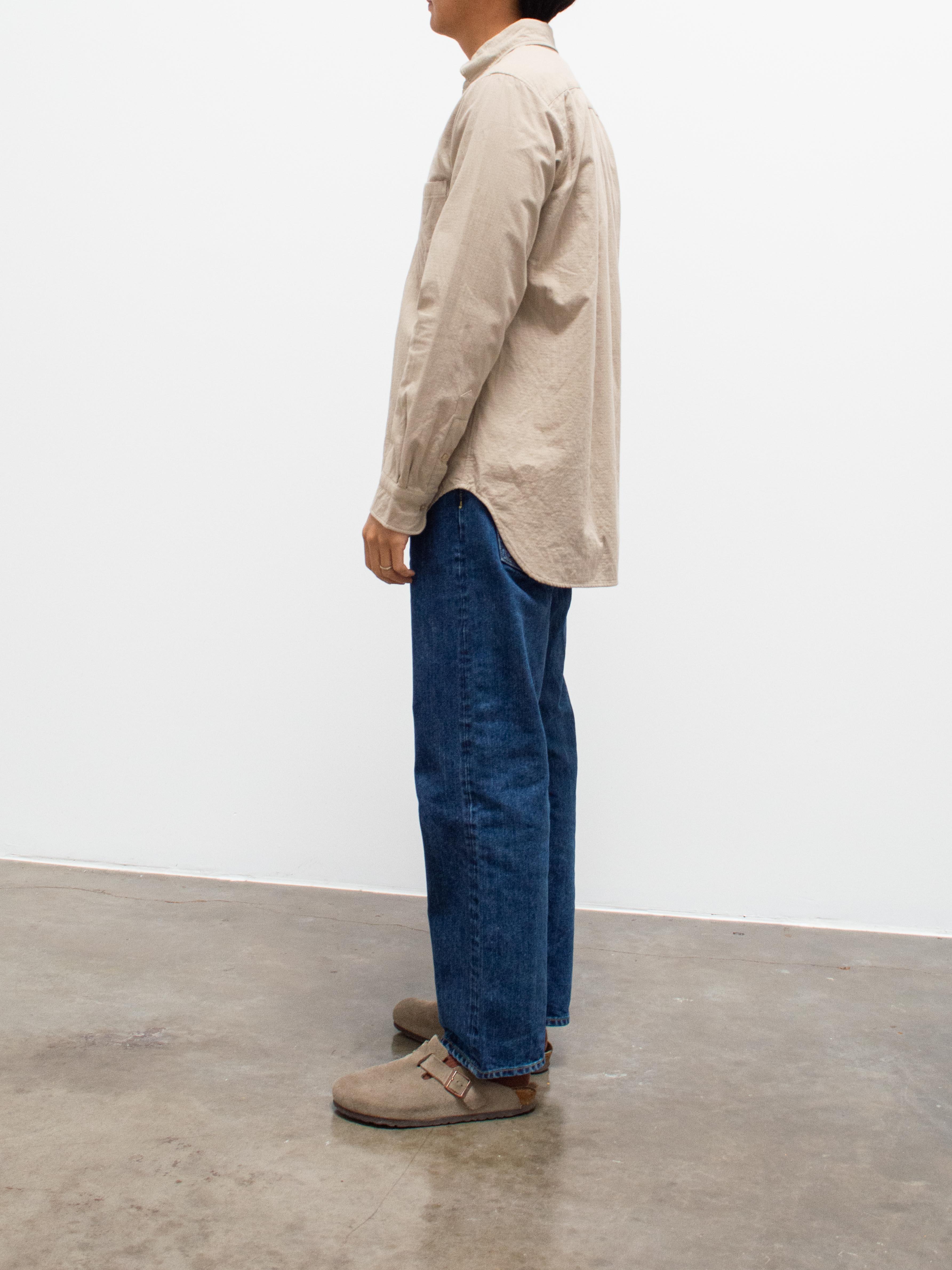 Namu Shop - ts(s) Fine Count Cotton Double Cloth BD Shirt - Beige