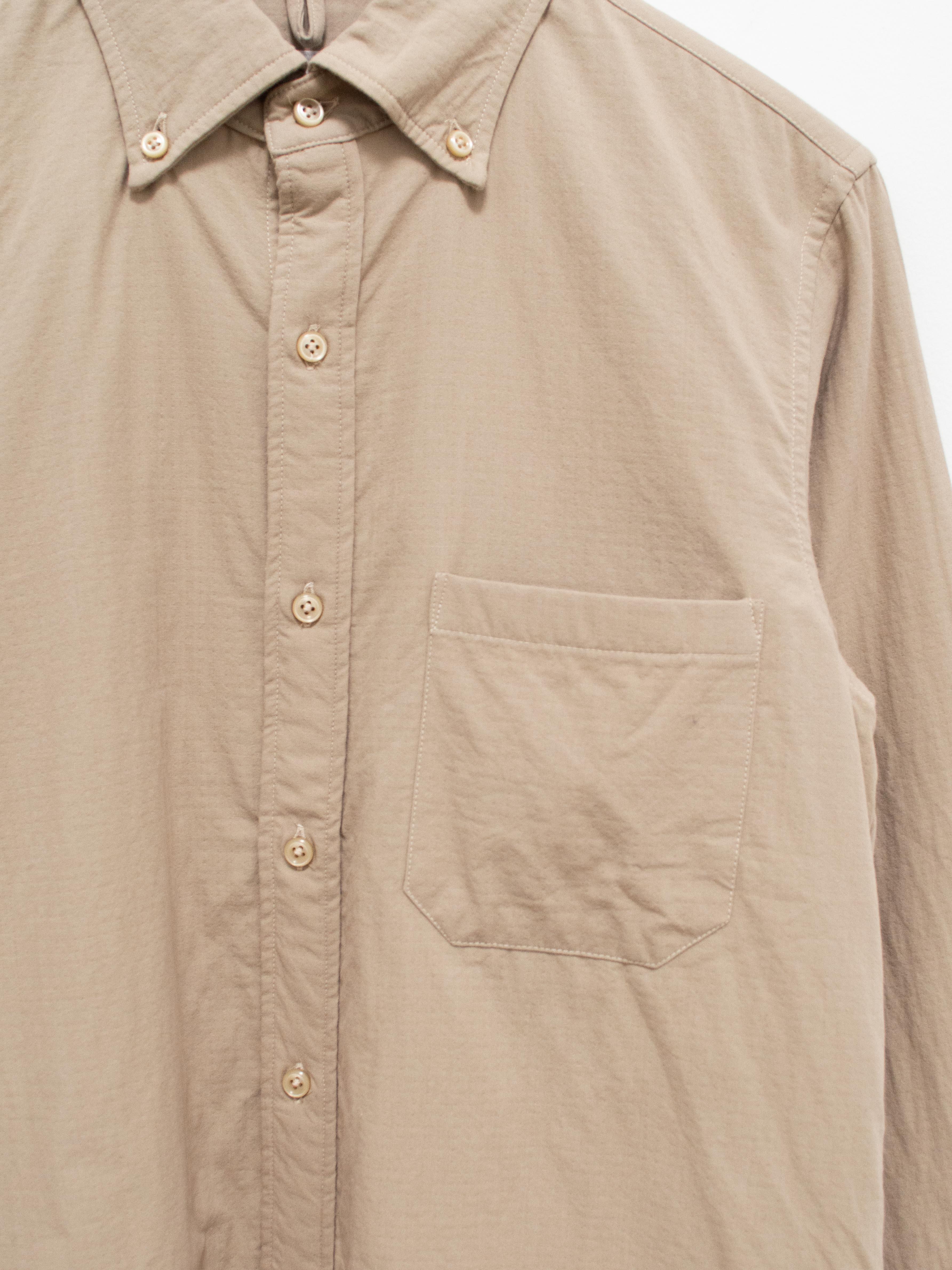 Namu Shop - ts(s) Fine Count Cotton Double Cloth BD Shirt - Beige