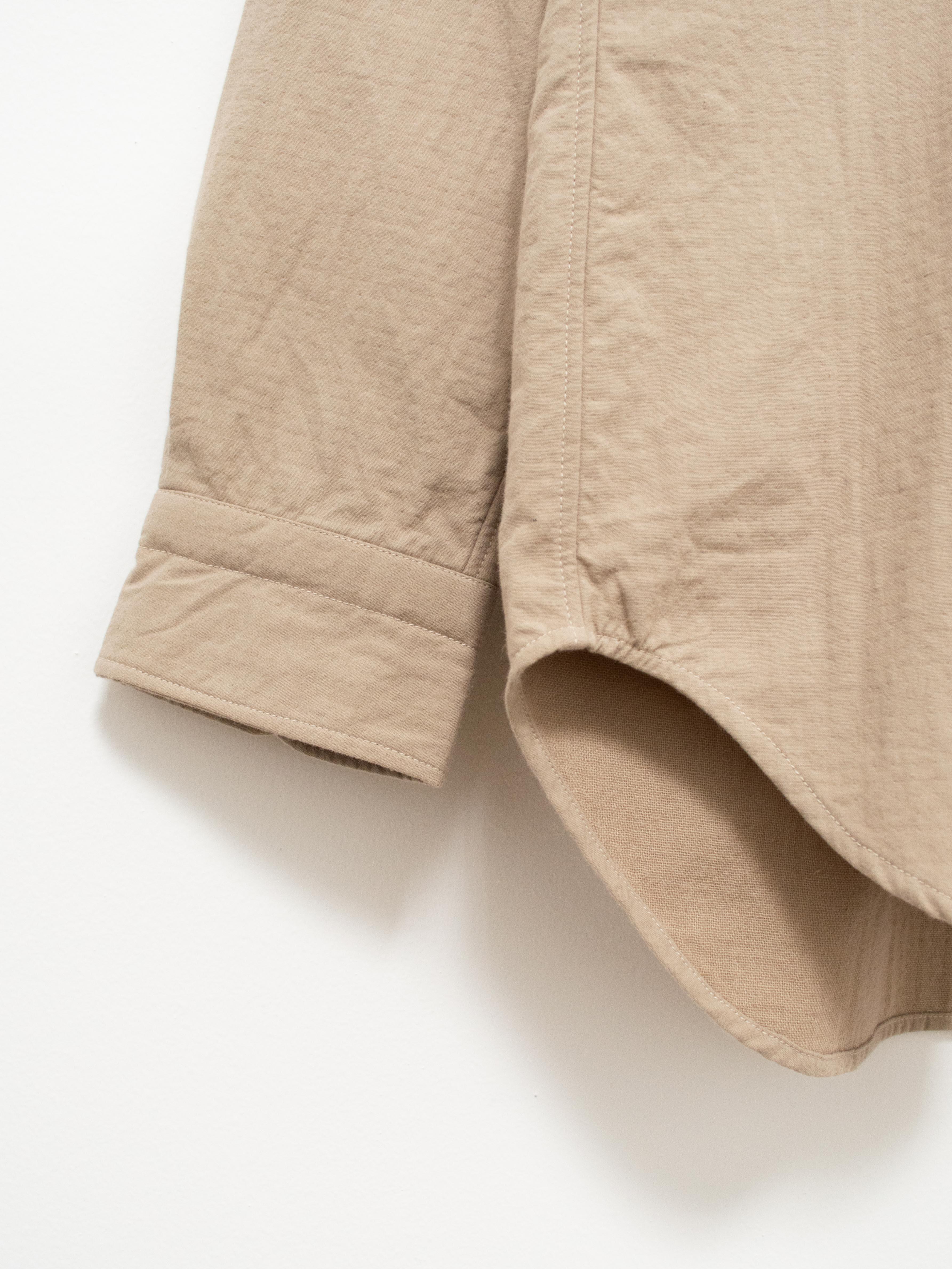 Namu Shop - ts(s) Fine Count Cotton Double Cloth BD Shirt - Beige