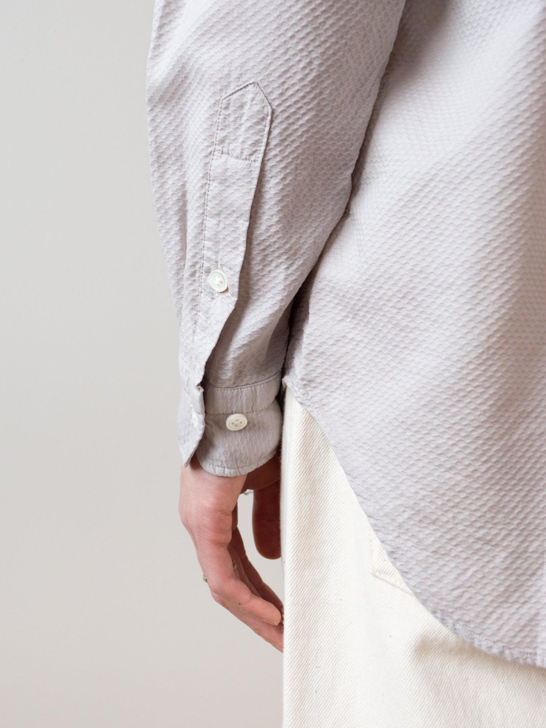 Namu Shop - ts(s) Garment Dyed Dobby Cloth BD Shirt - Greige