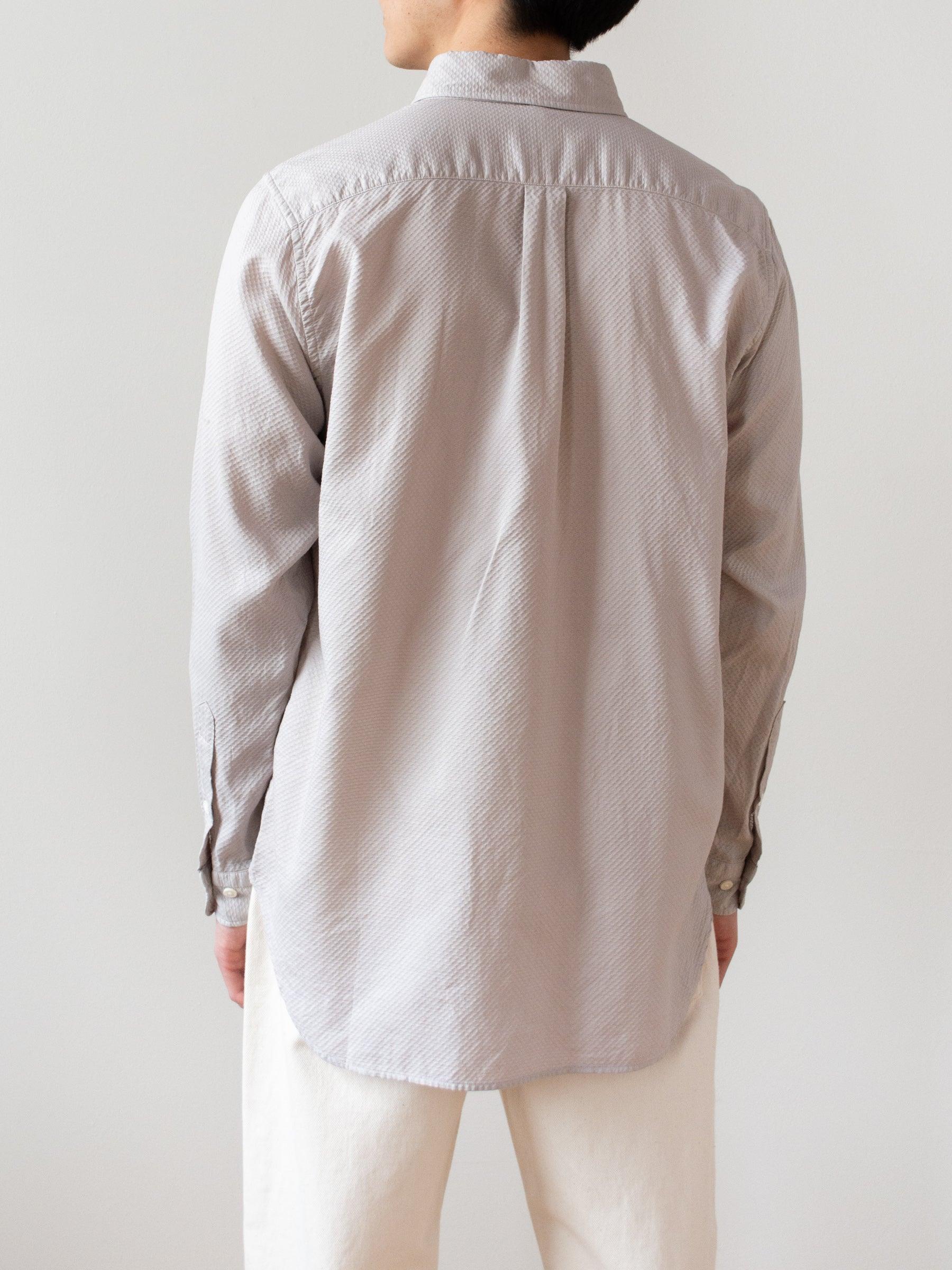 Namu Shop - ts(s) Garment Dyed Dobby Cloth BD Shirt - Greige