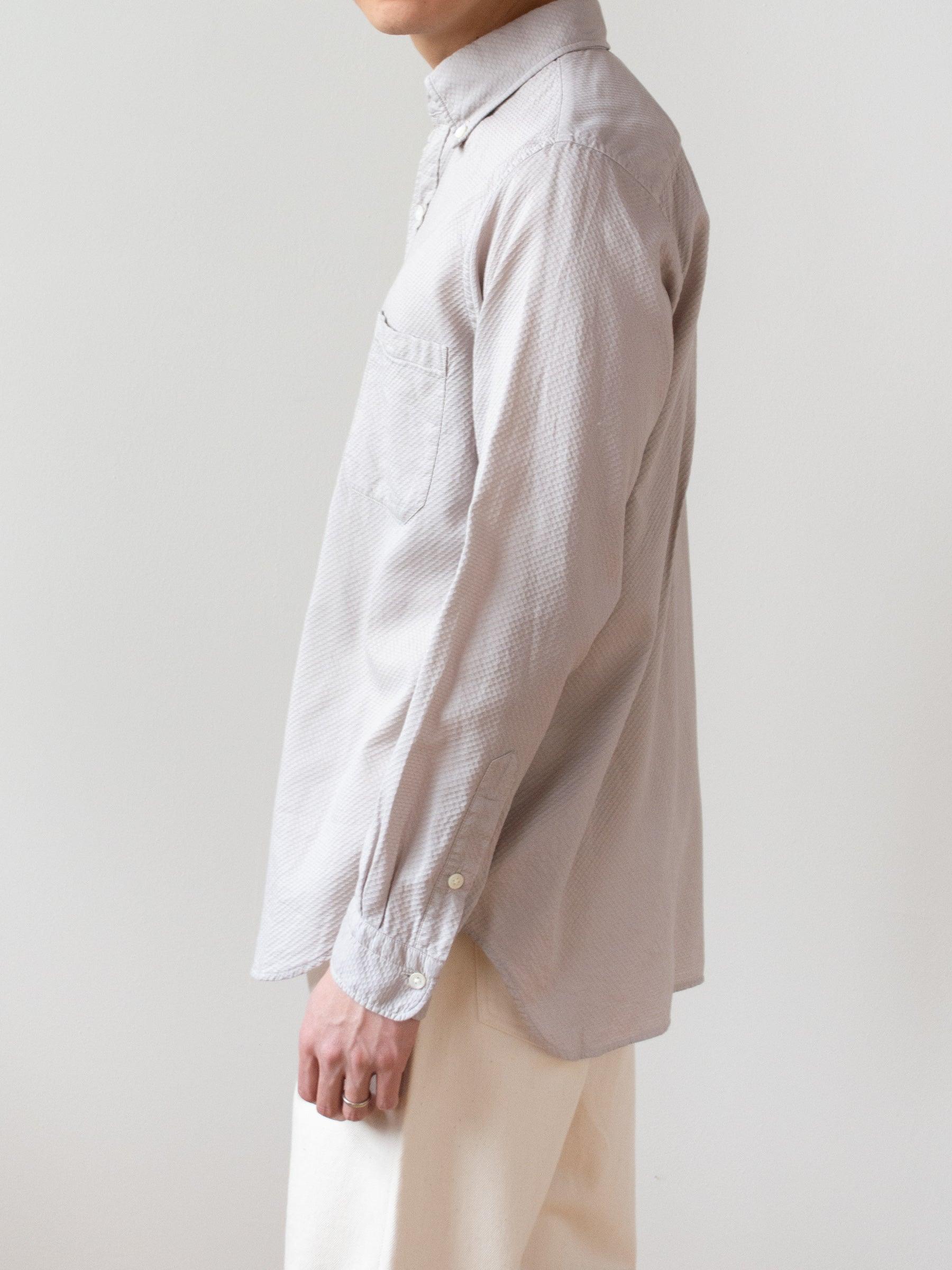 Namu Shop - ts(s) Garment Dyed Dobby Cloth BD Shirt - Greige