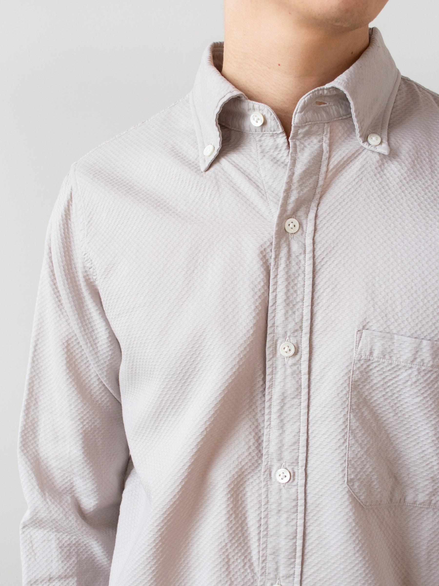 Namu Shop - ts(s) Garment Dyed Dobby Cloth BD Shirt - Greige