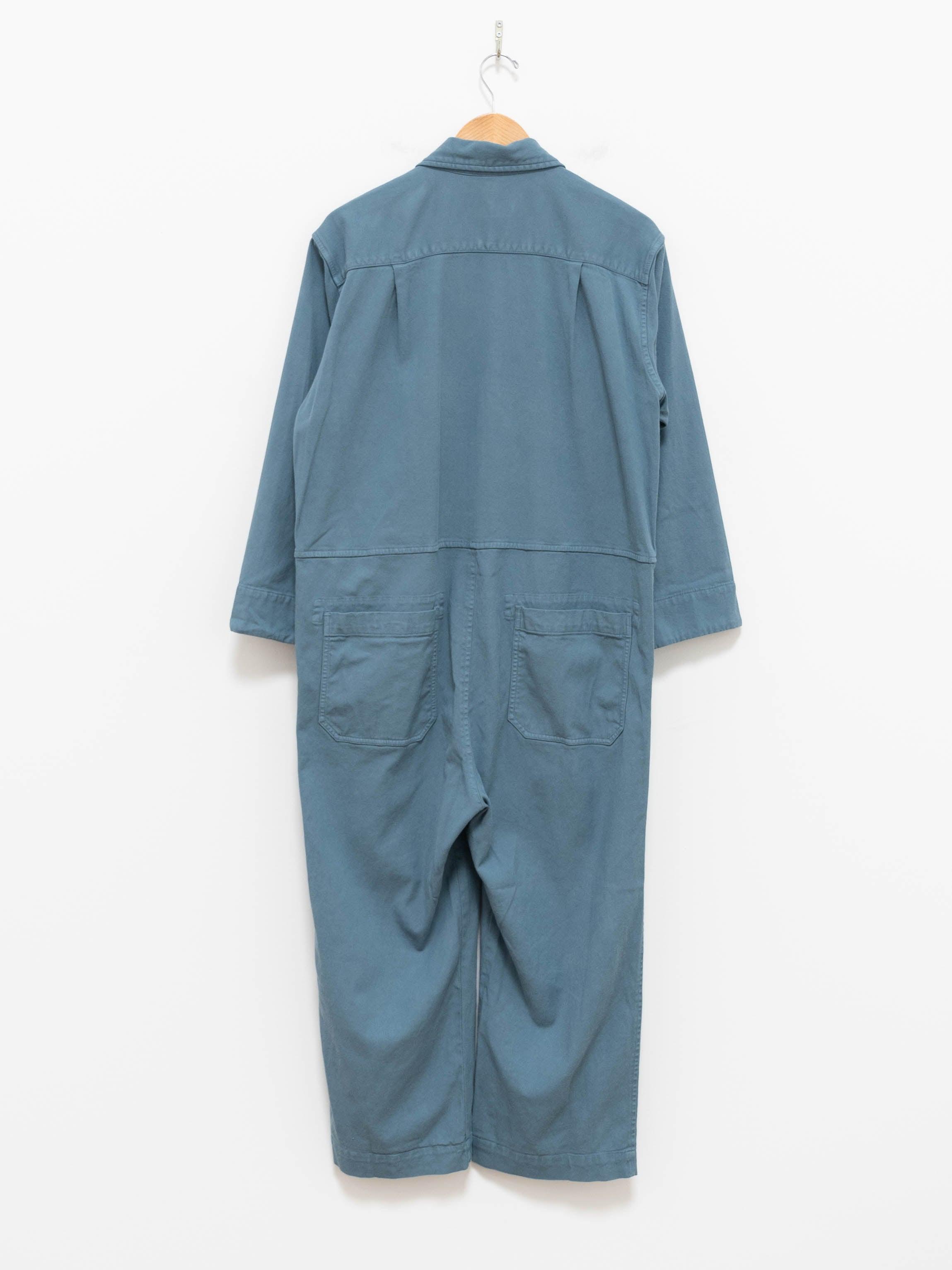 Namu Shop - ts(s) Garment Dyed Lyocell Cotton Stretch Jumpsuit - Smokey Blue