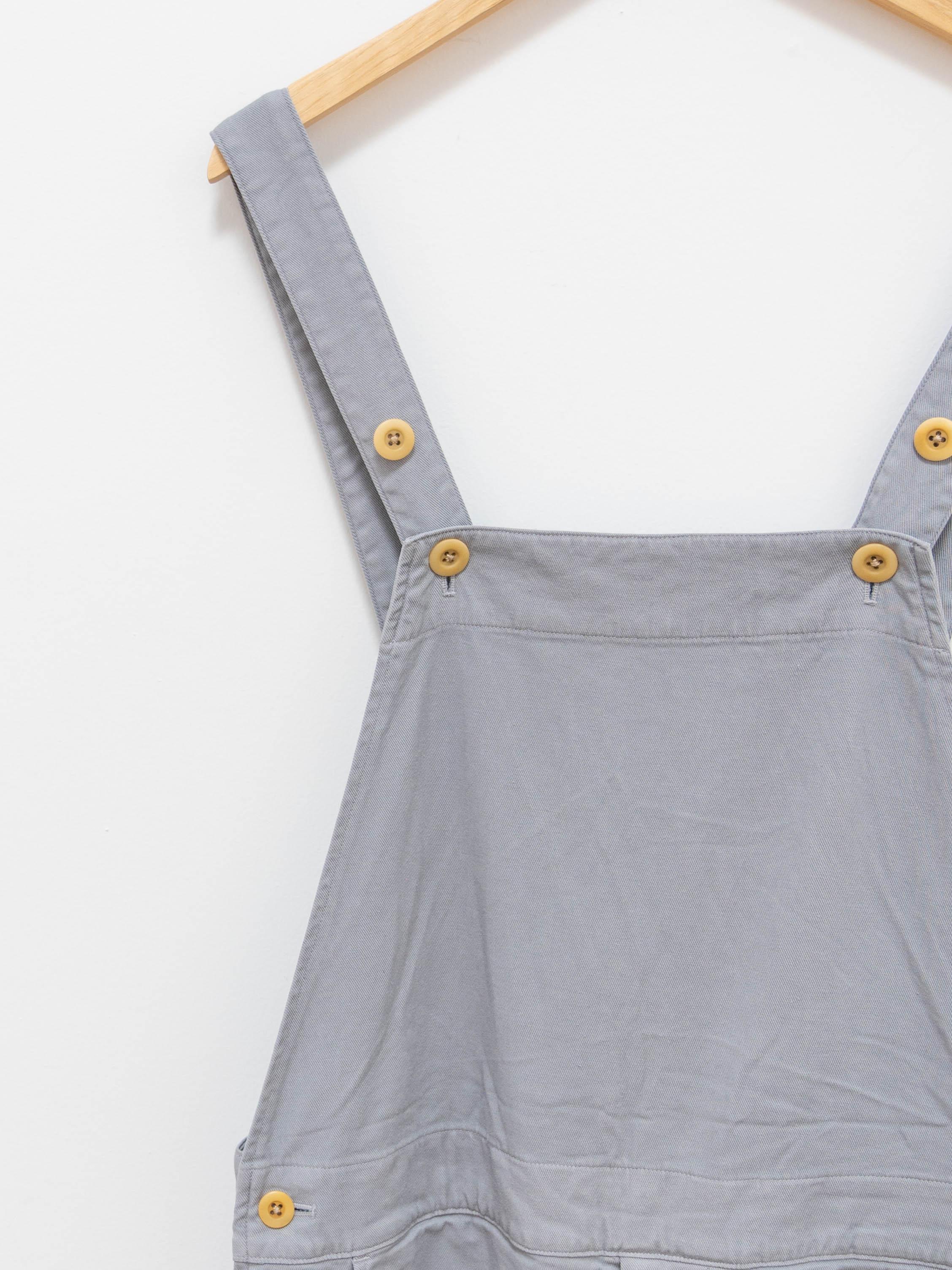 Namu Shop - ts(s) Garment Dyed Lyocell Cotton Stretch Overalls - Light Gray