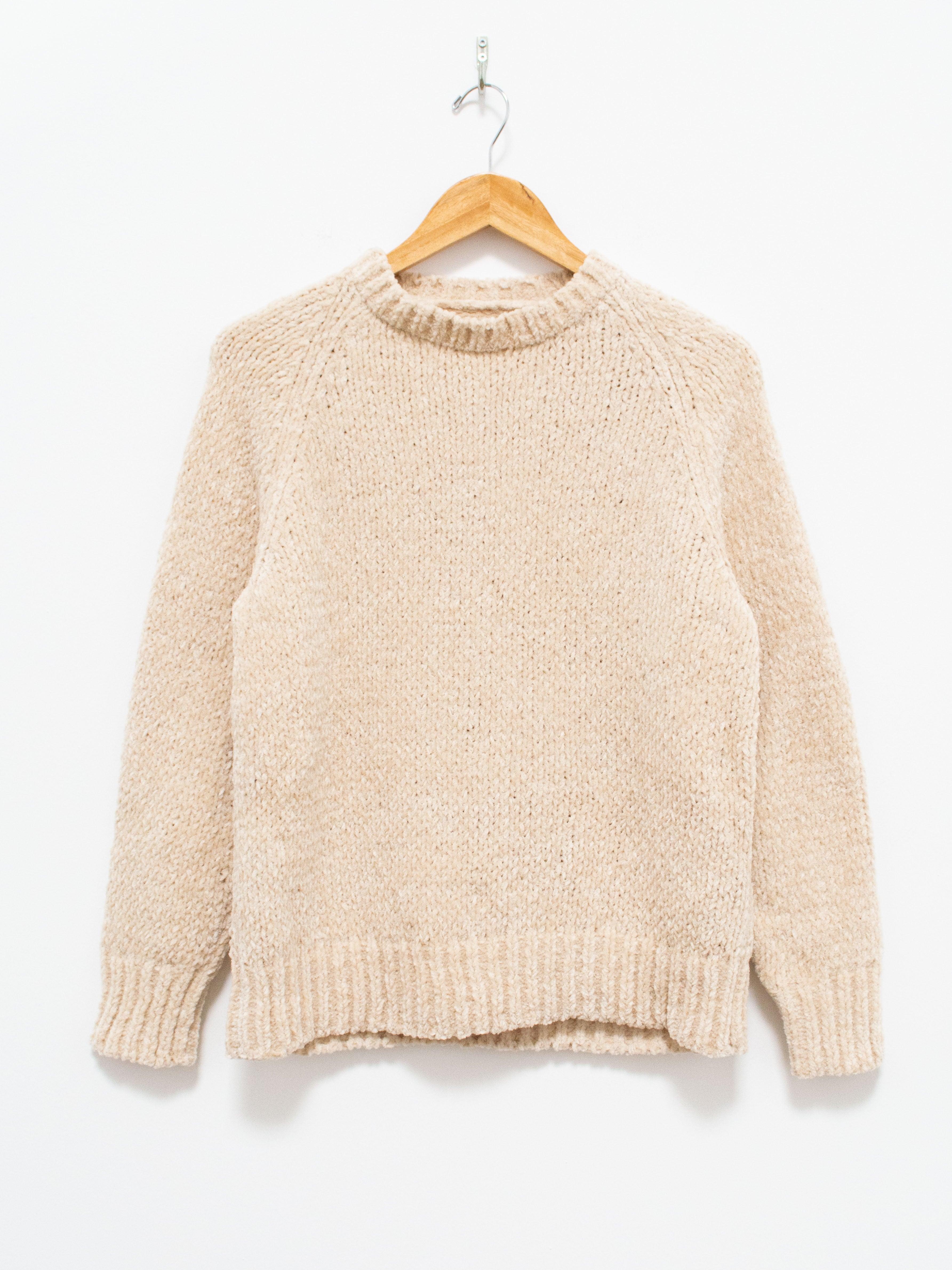 Namu Shop - ts(s) Hand Dyed Cotton Mole Yarn Crewneck - Natural