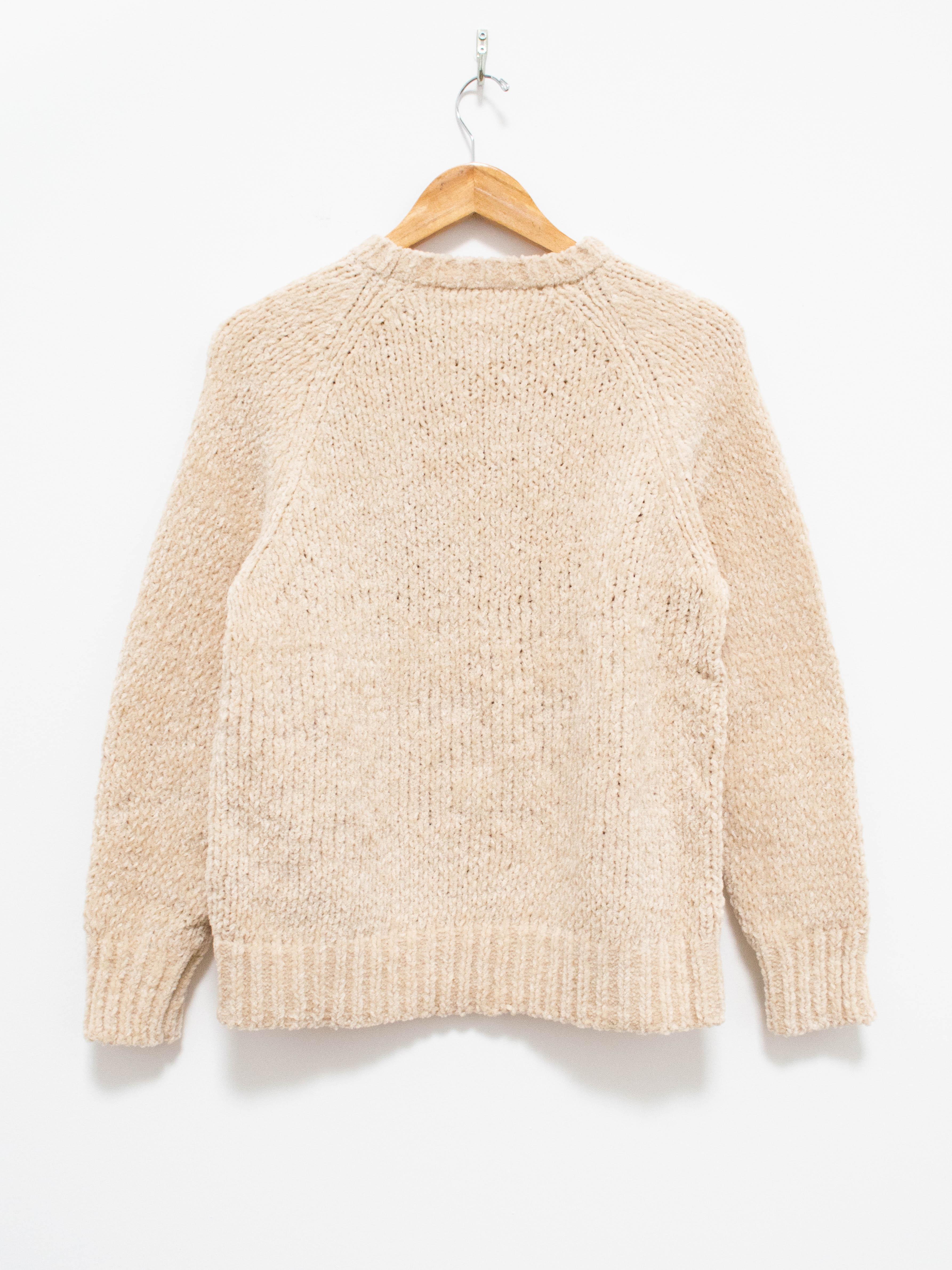 Namu Shop - ts(s) Hand Dyed Cotton Mole Yarn Crewneck - Natural