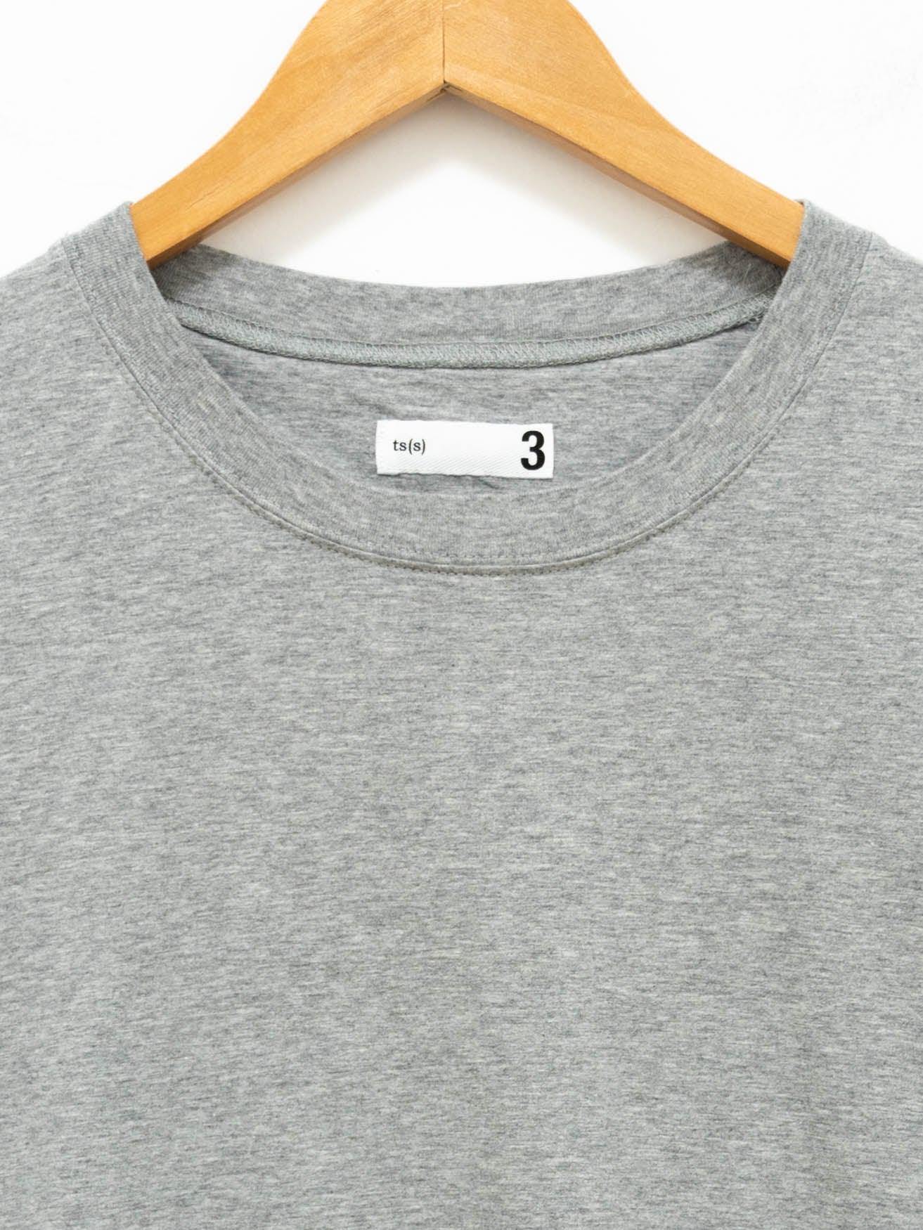 Namu Shop - ts(s) High Gauge Cotton Jersey Crewneck T-Shirt - Heather Gray