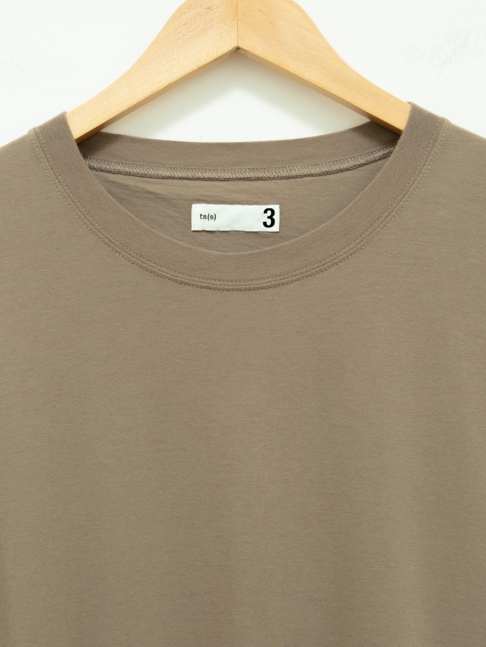 Namu Shop - ts(s) High Gauge Cotton Jersey Crewneck T-Shirt - Khaki