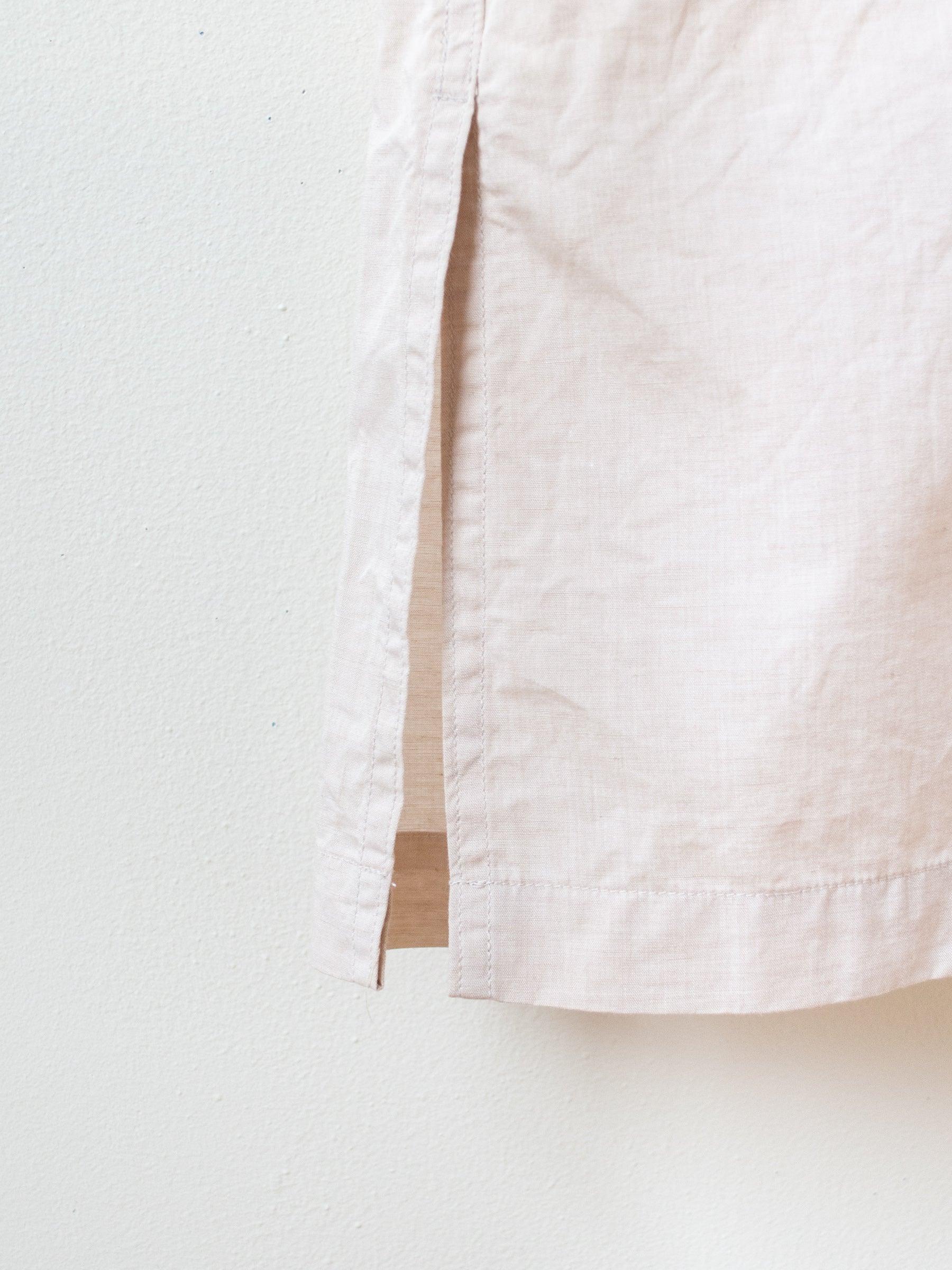 Namu Shop - ts(s) Lightweight Chambray Pullover Shirt Dress - Pink Beige