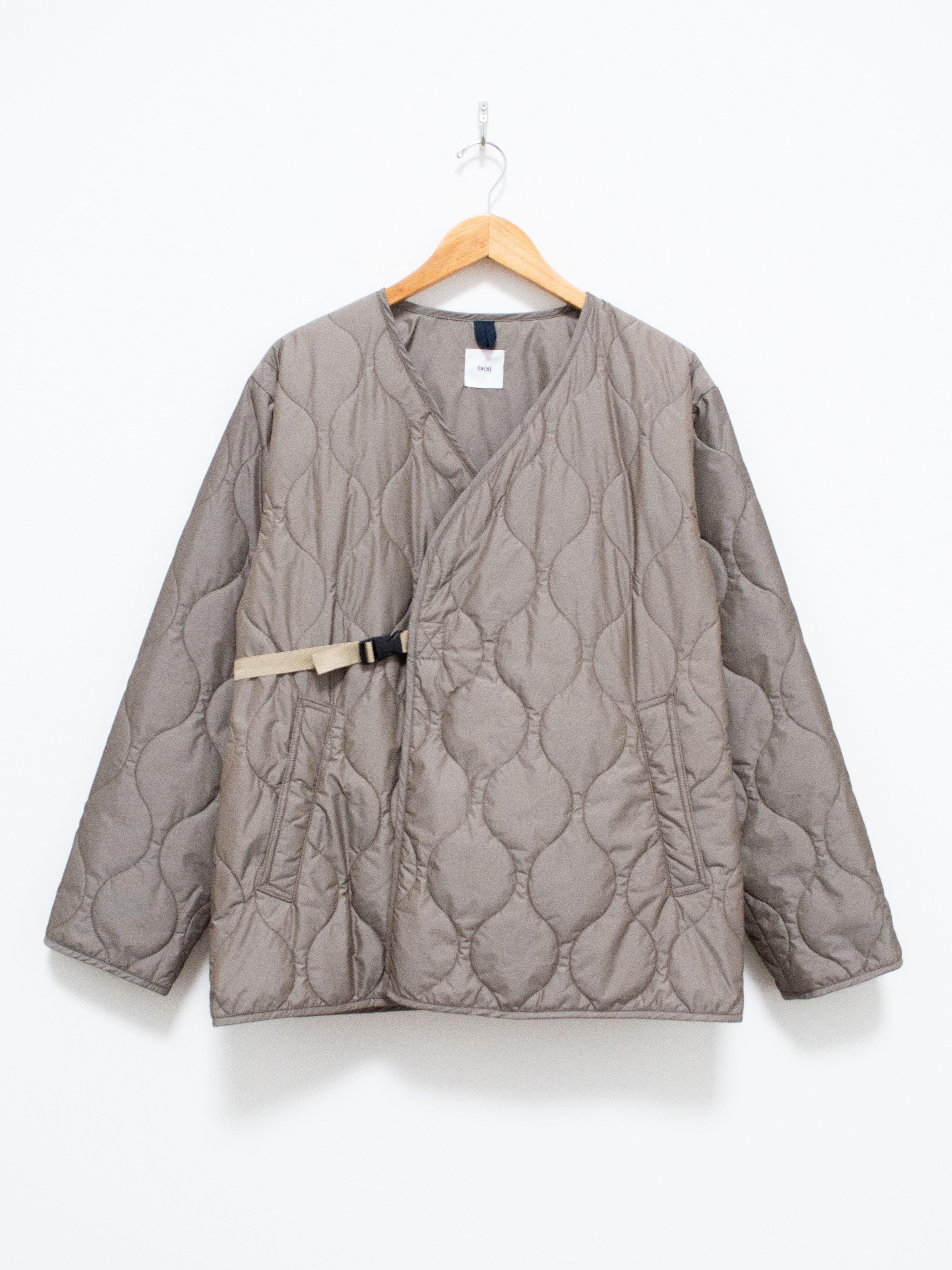 Namu Shop - ts(s) Lightweight Taffeta Quilted Liner Buckle Jacket - Greige
