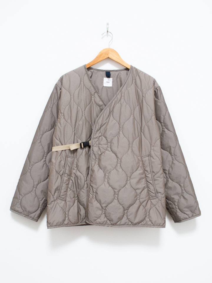 Namu Shop - ts(s) Lightweight Taffeta Quilted Liner Buckle Jacket - Greige